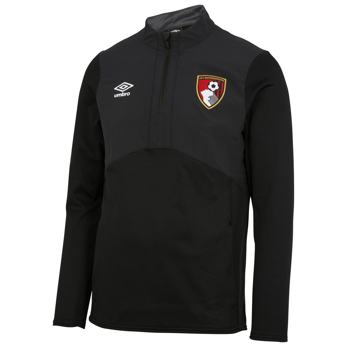 Umbro AFC Bournemouth 22/23 Half Zip Fleece Futbol Futbol Üstleri Siyah | TR-59337