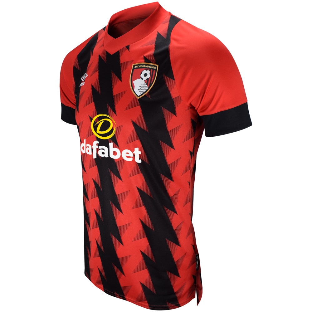 Umbro AFC Bournemouth 22/23 Home Jersey Futbol Futbol Jersey Kırmızı Siyah | TR-47621