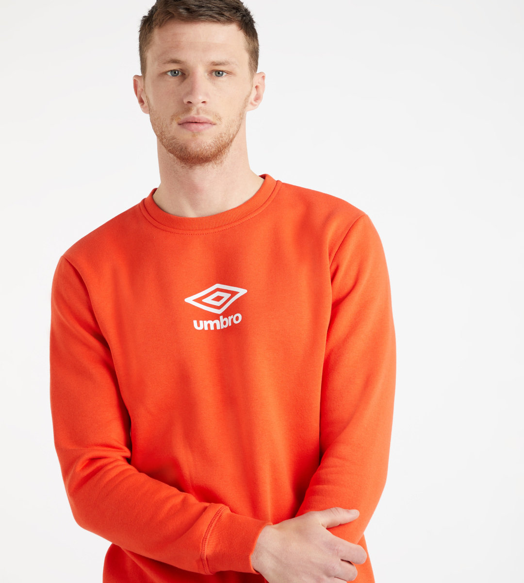 Umbro Active Stilleri Emblem Sweat Erkek Tişörtü Turuncu Beyaz | TR-22495