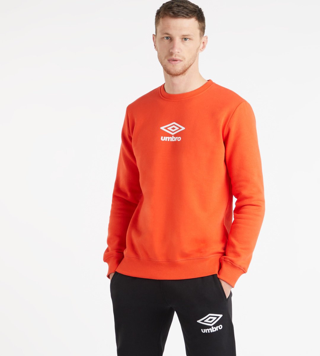 Umbro Active Stilleri Emblem Sweat Erkek Tişörtü Turuncu Beyaz | TR-22495