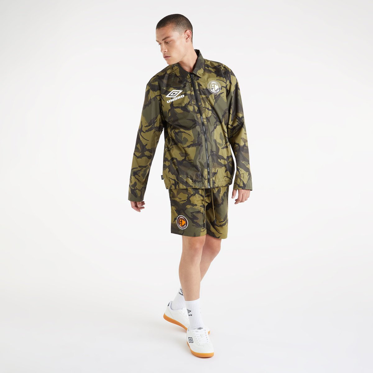 Umbro Addict F.C Coach Jacket Erkek Ceket Camo | TR-55954