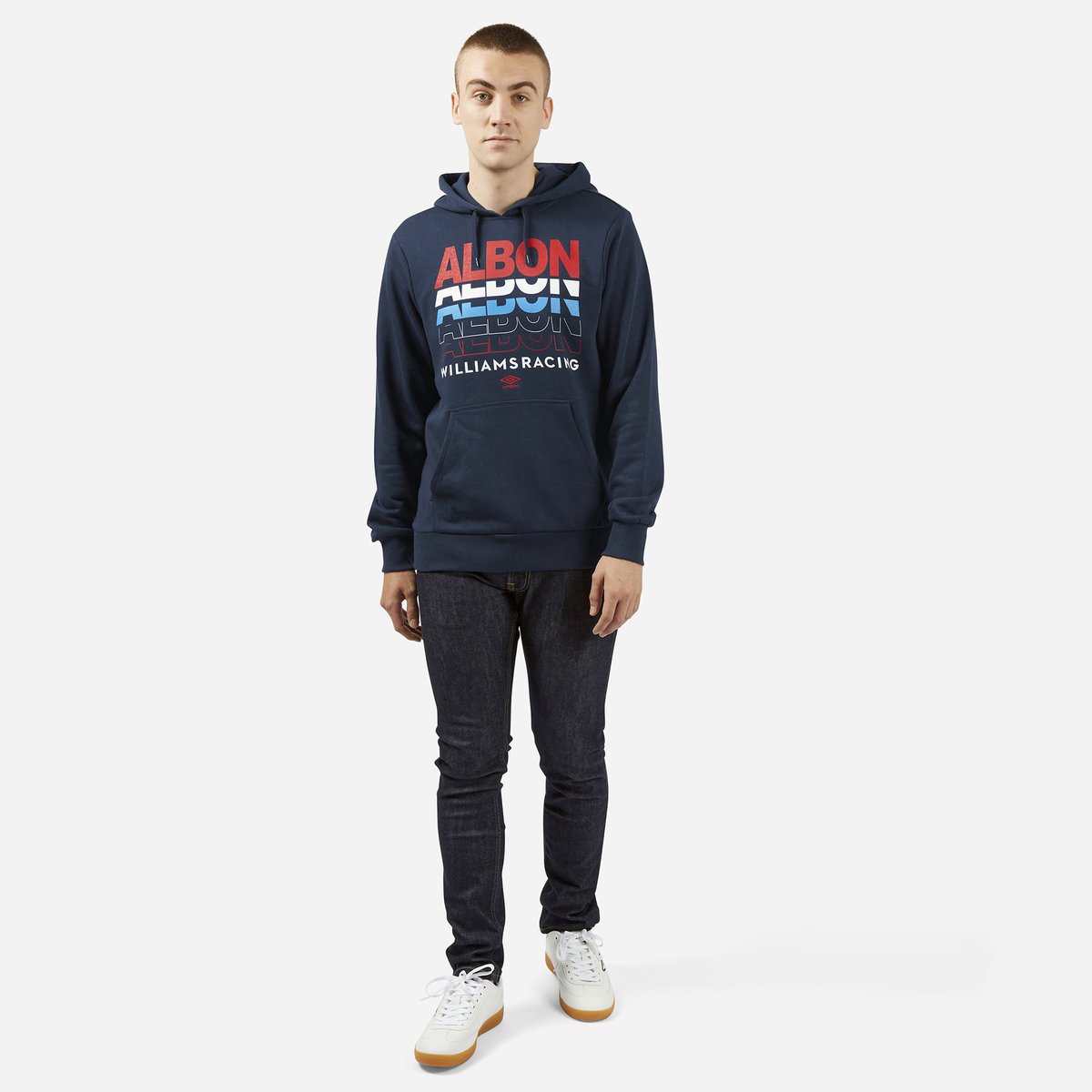 Umbro Alex Albon - Know MY Name - Williams Yarış Hoodie Futbol Kapüşonlular Lacivert | TR-95626