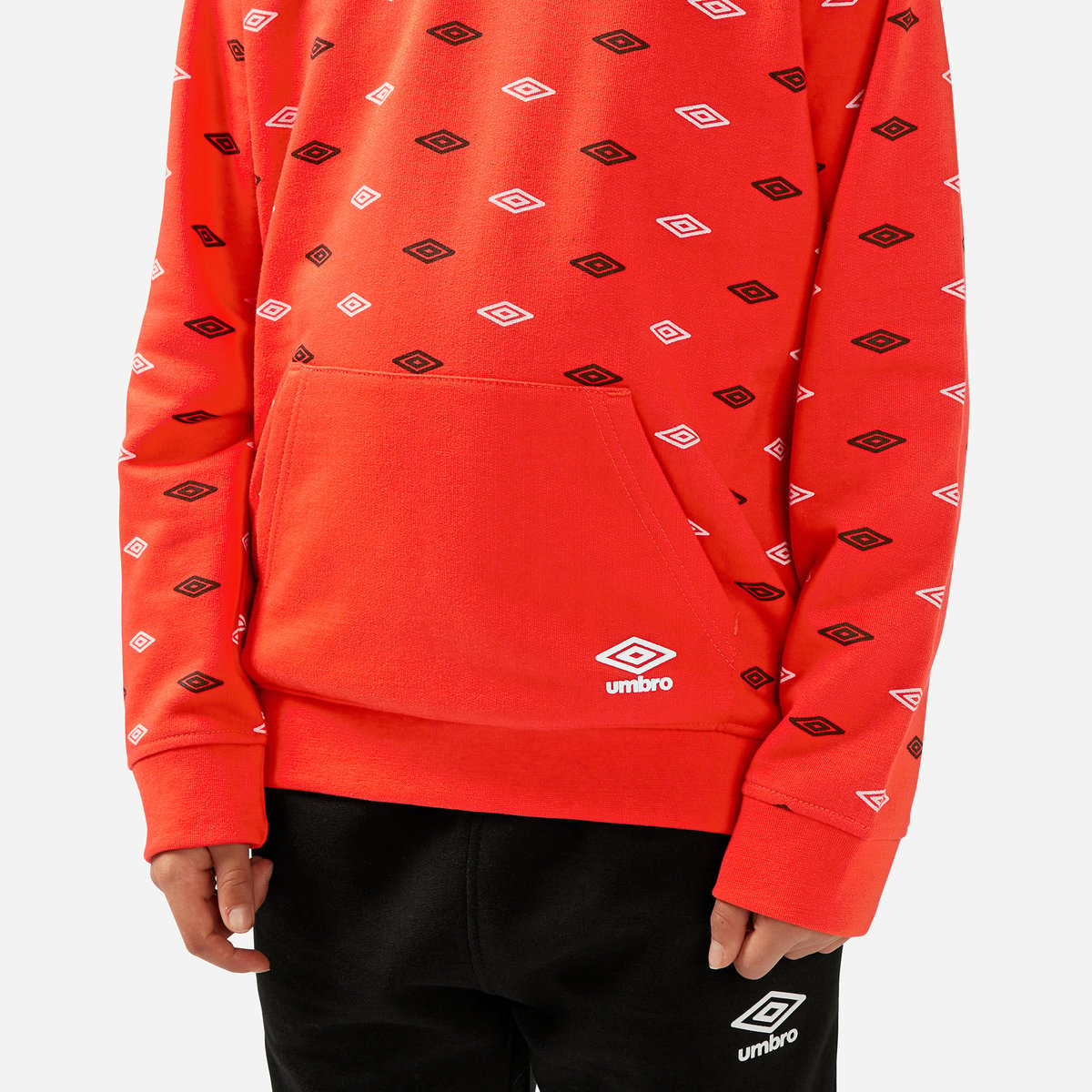 Umbro All Over Print Hoodie Çocuk Kapüşonlular Kırmızı | TR-77260