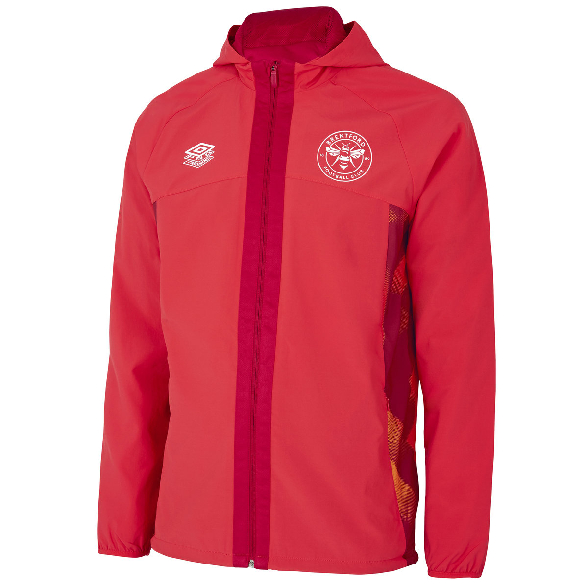 Umbro Brentford 22/23 Shower Jacket Junior Futbol Futbol Ceketleri Kırmızı | TR-34527