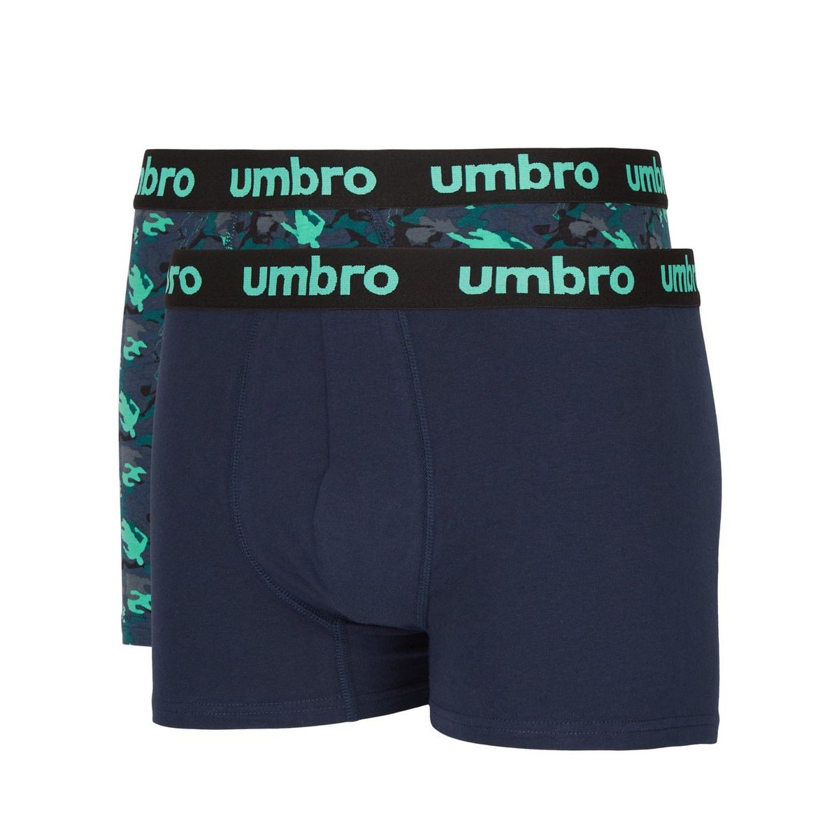 Umbro Camo Boxers (2 Pack) Erkek İç Giyim Turkuaz Koyu Lacivert | TR-38321