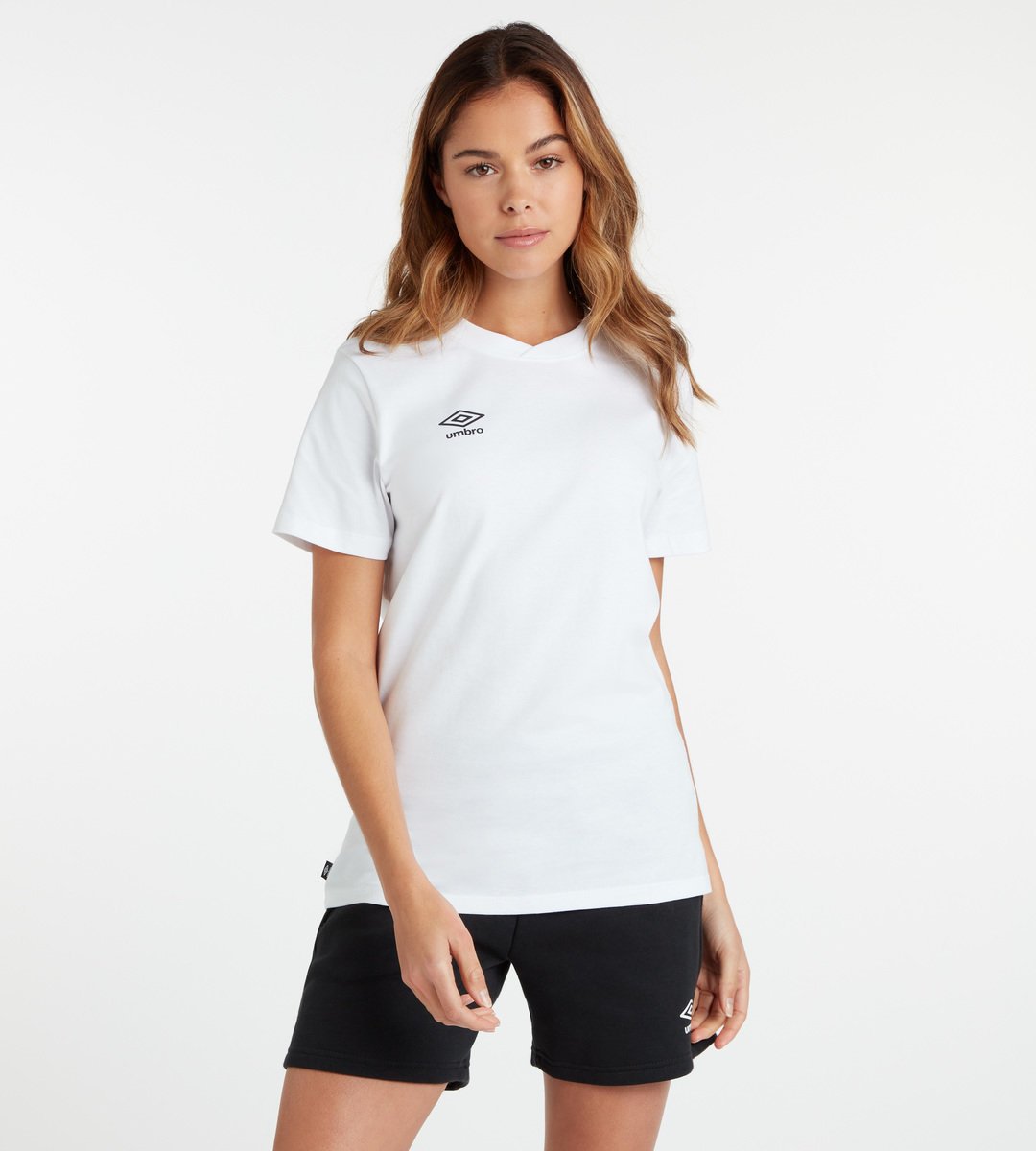 Umbro Club Leisure Crew Tee Kadın Tişört Beyaz Siyah | TR-74671