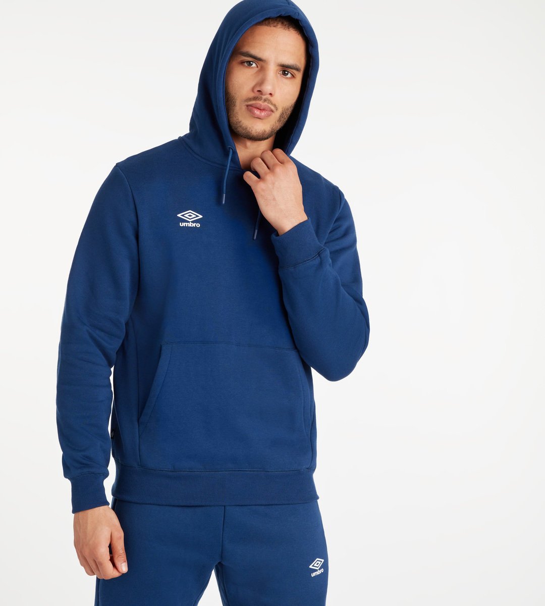 Umbro Club Leisure Hoody Erkek Kapüşonlular Lacivert Beyaz | TR-32323