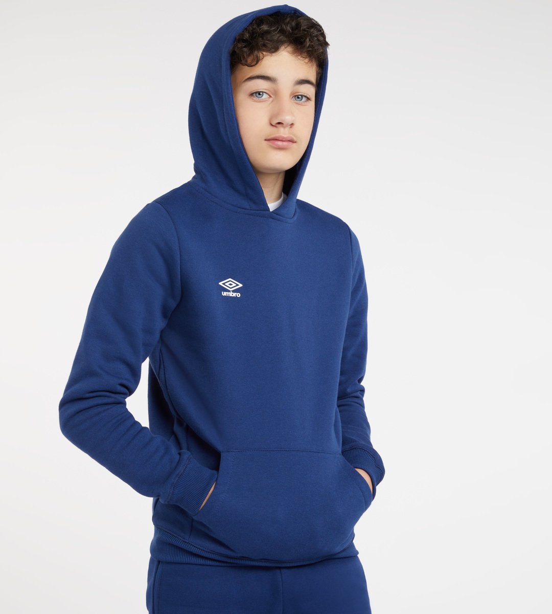 Umbro Club Leisure Hoody Junior Çocuk Kapüşonlular Lacivert Beyaz | TR-09987