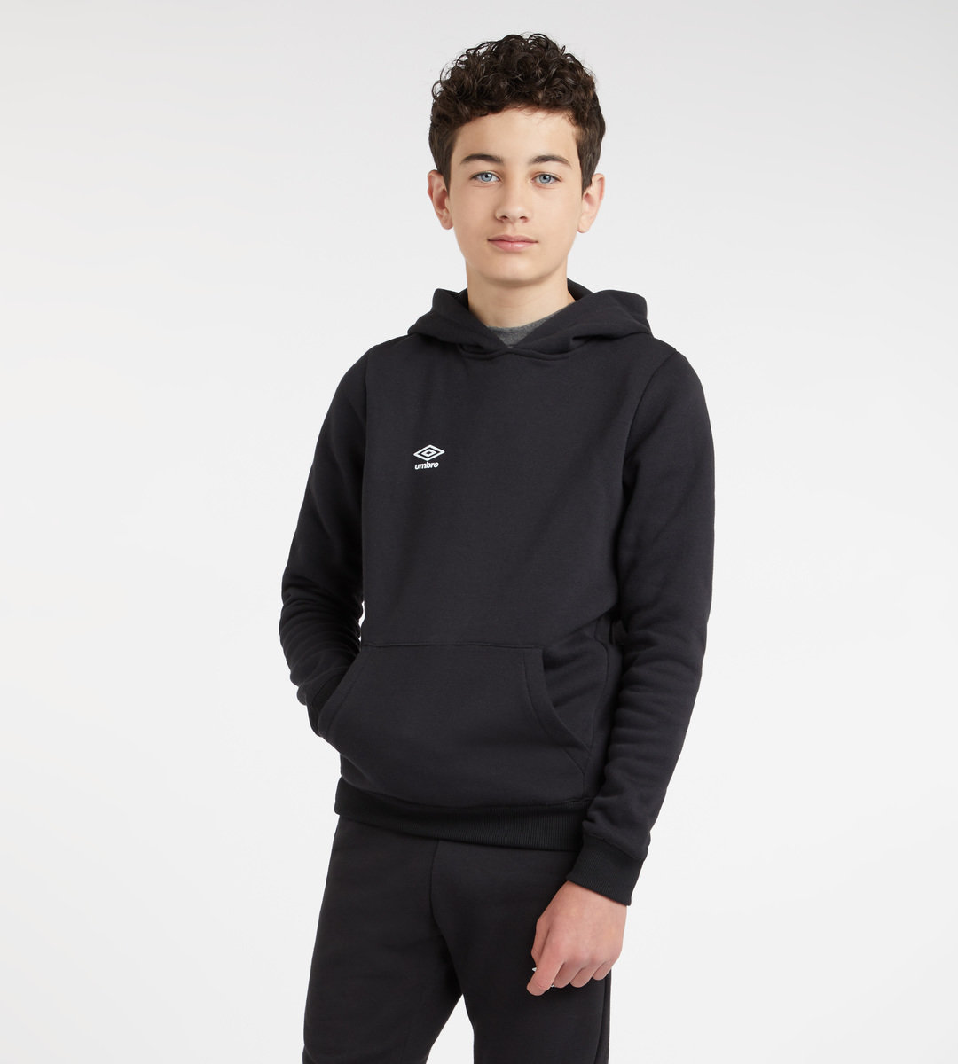 Umbro Club Leisure Hoody Junior Çocuk Kapüşonlular Siyah Beyaz | TR-14008