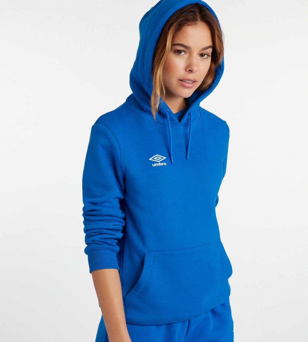 Umbro Club Leisure Hoody Kadın Kapüşonlular Kraliyet Mavisi Beyaz | TR-40366