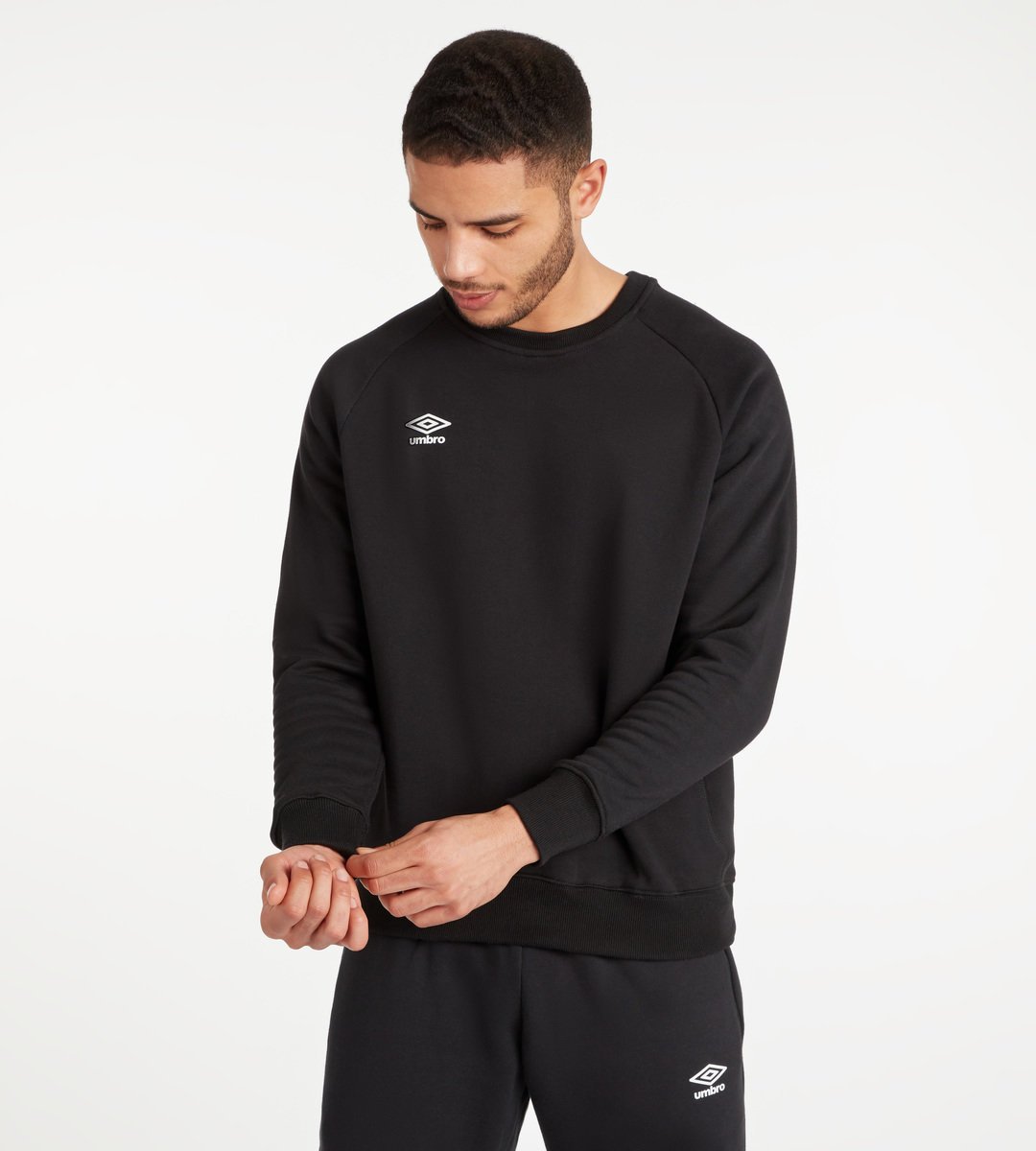 Umbro Club Leisure Sweat Erkek Tişörtü Siyah Beyaz | TR-13739