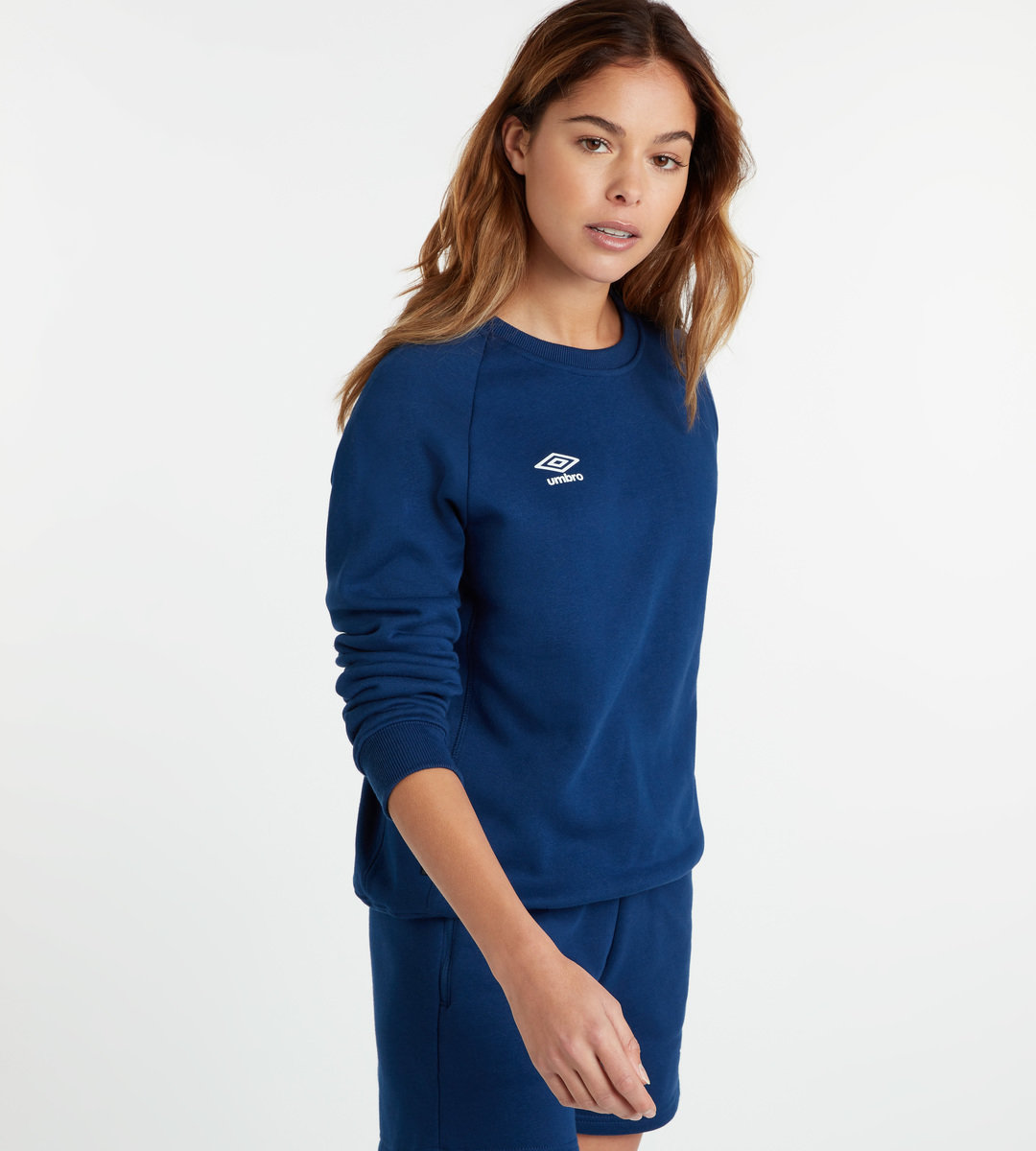 Umbro Club Leisure Sweat Kadın Kazak Lacivert Beyaz | TR-31802