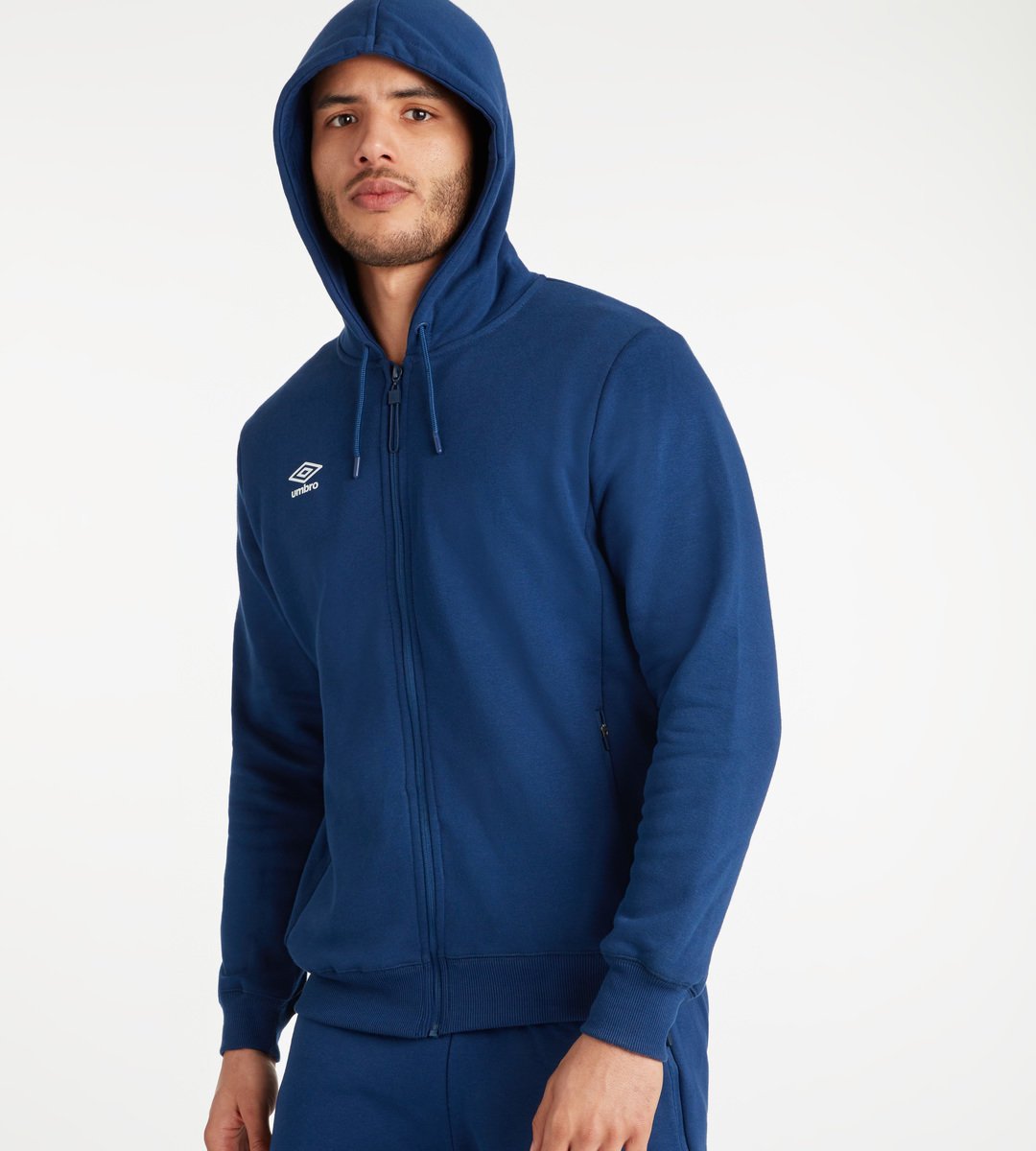 Umbro Club Leisure ZT Hoodie Erkek Kapüşonlular Lacivert Beyaz | TR-50241