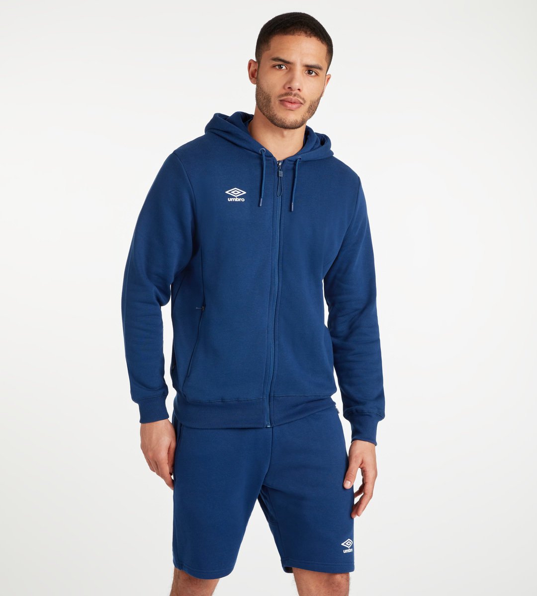 Umbro Club Leisure ZT Hoodie Erkek Kapüşonlular Lacivert Beyaz | TR-50241