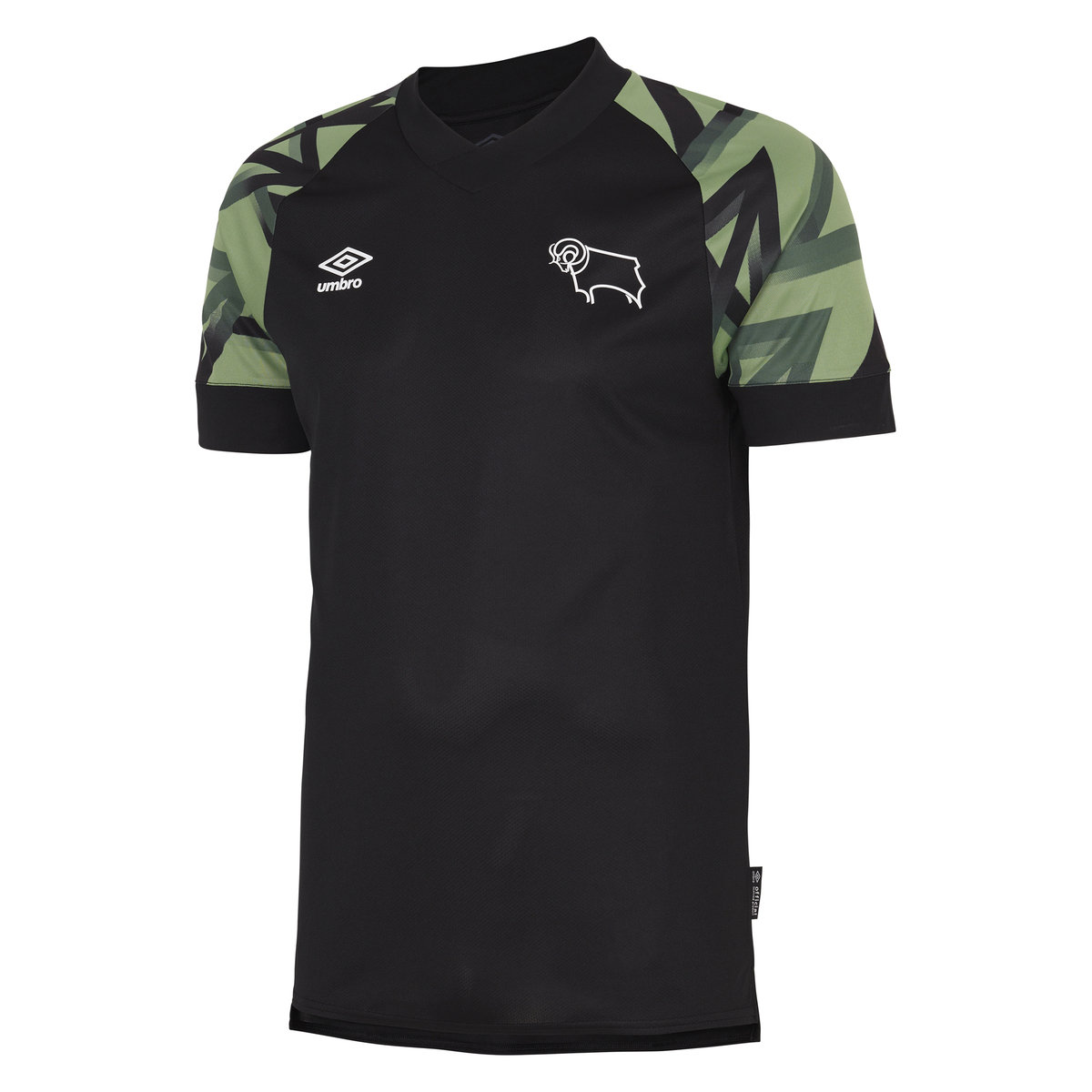 Umbro Derby County 22/23 Away Jersey Futbol Futbol Jersey Siyah Camo | TR-04186