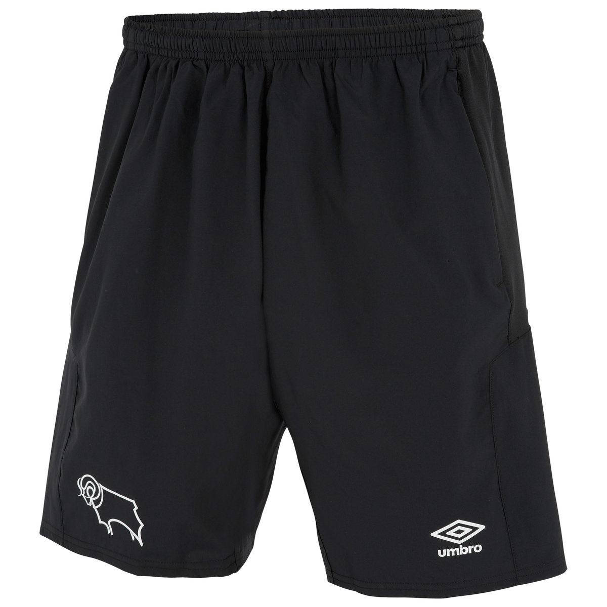 Umbro Derby County 22/23 Long Woven Kısa Junior Futbol Futbol Şortu Siyah | TR-52531