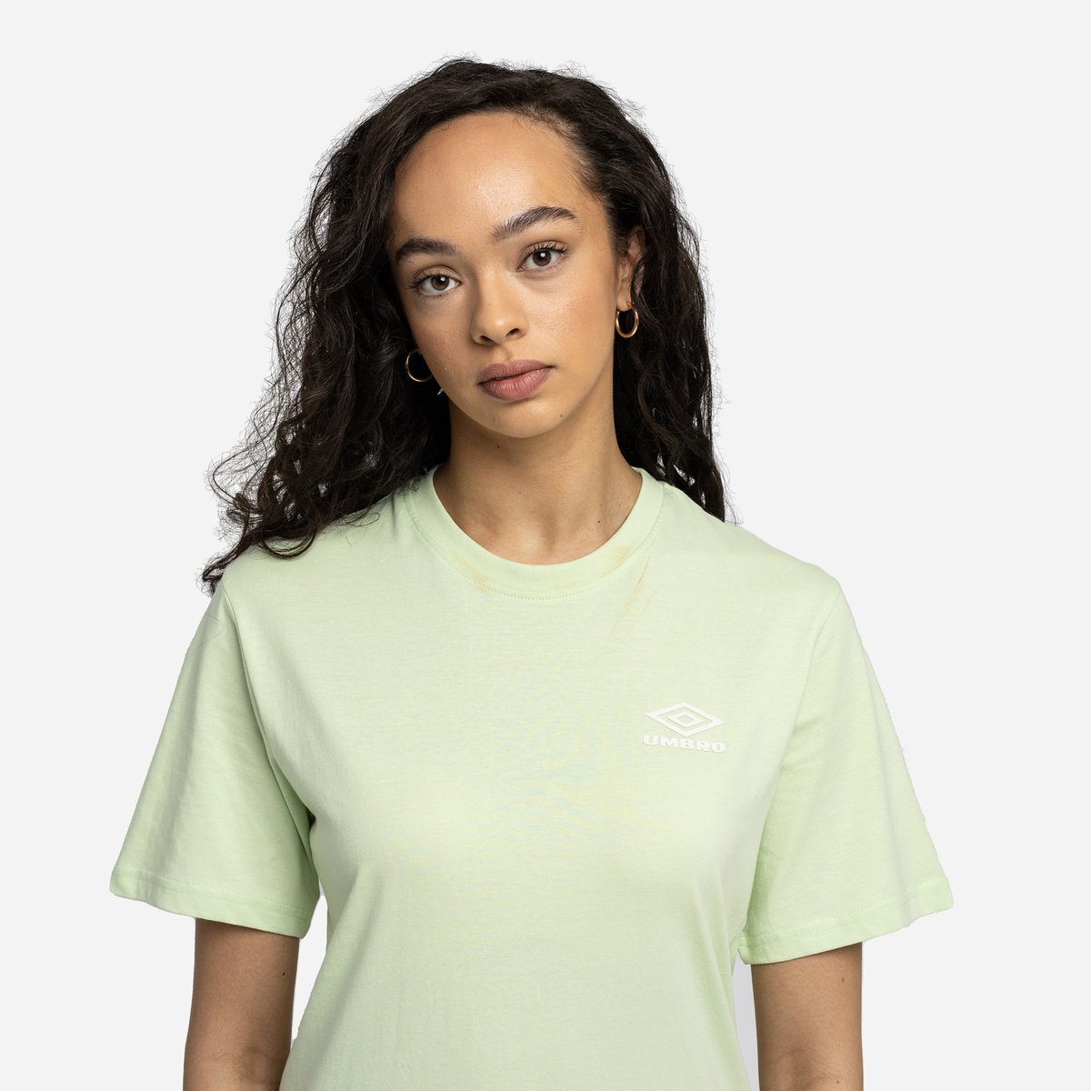 Umbro Diamond Boyfriend Tee Kadın Tişört Açık Yeşil Beyaz | TR-53754