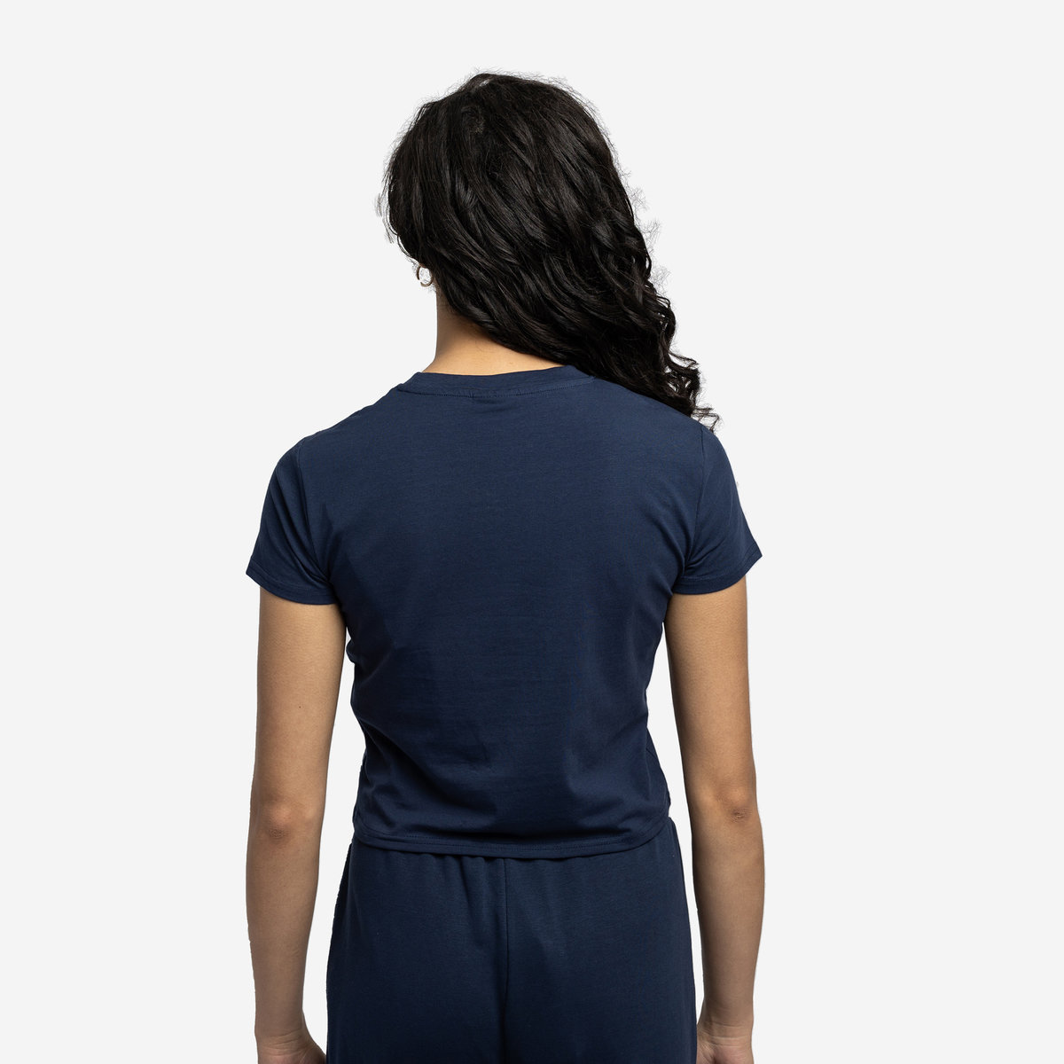 Umbro Diamond Fitted Crop Tee Kadın Crop Tops Indigo | TR-71540