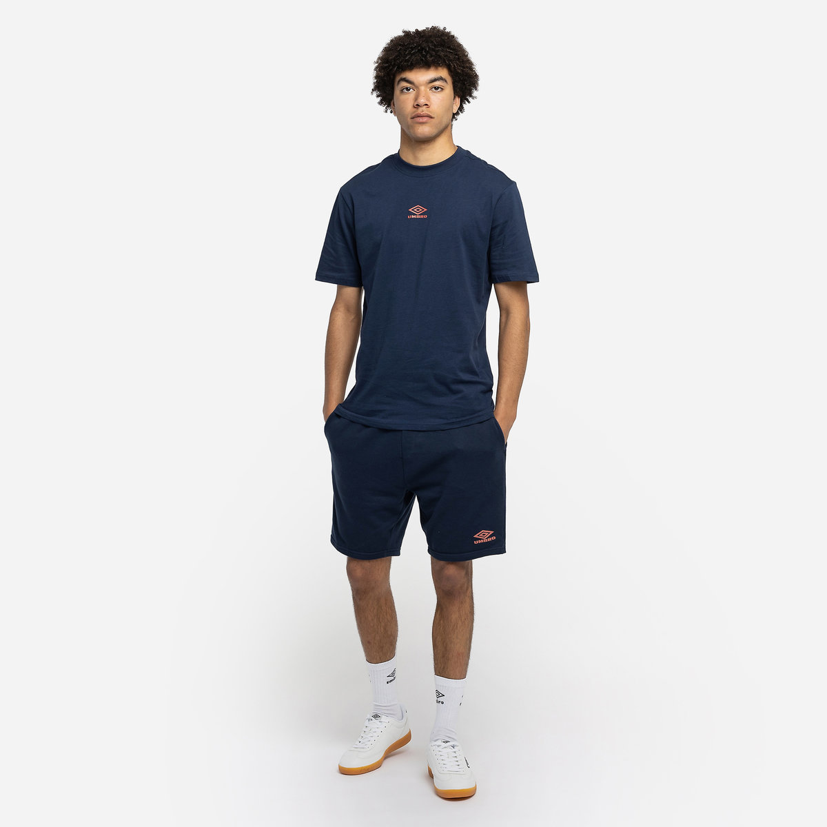 Umbro Diamond Small Logo Tee Erkek Tişört Indigo | TR-38154