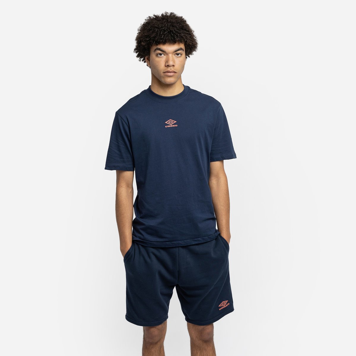 Umbro Diamond Small Logo Tee Erkek Tişört Indigo | TR-38154