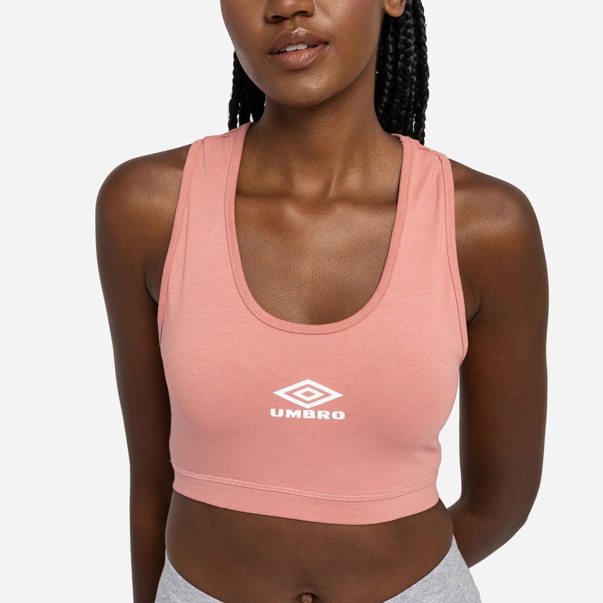 Umbro Diamond Sports Bra Kadın Spor Sütyeni Pembe Beyaz | TR-20293