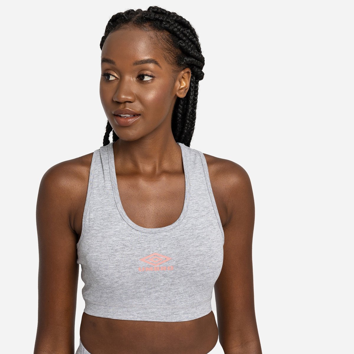 Umbro Diamond Sports Bra Kadın Spor Sütyeni Gri Pembe | TR-42554