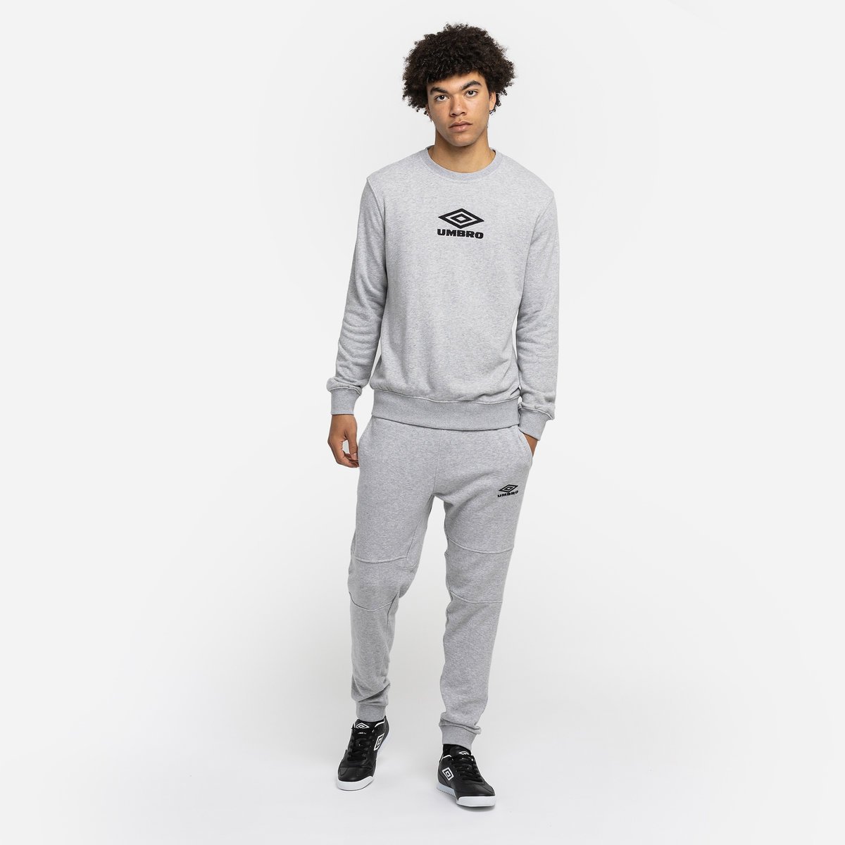 Umbro Diamond Sweat Erkek Kazak Gri Siyah | TR-14331