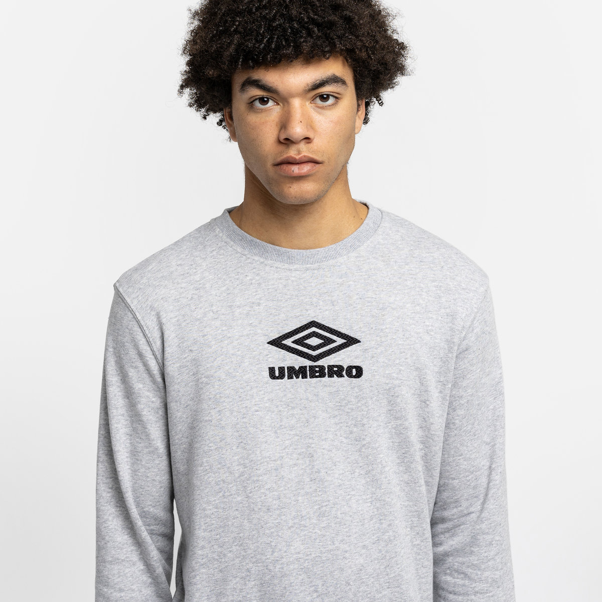 Umbro Diamond Sweat Erkek Kazak Gri Siyah | TR-14331