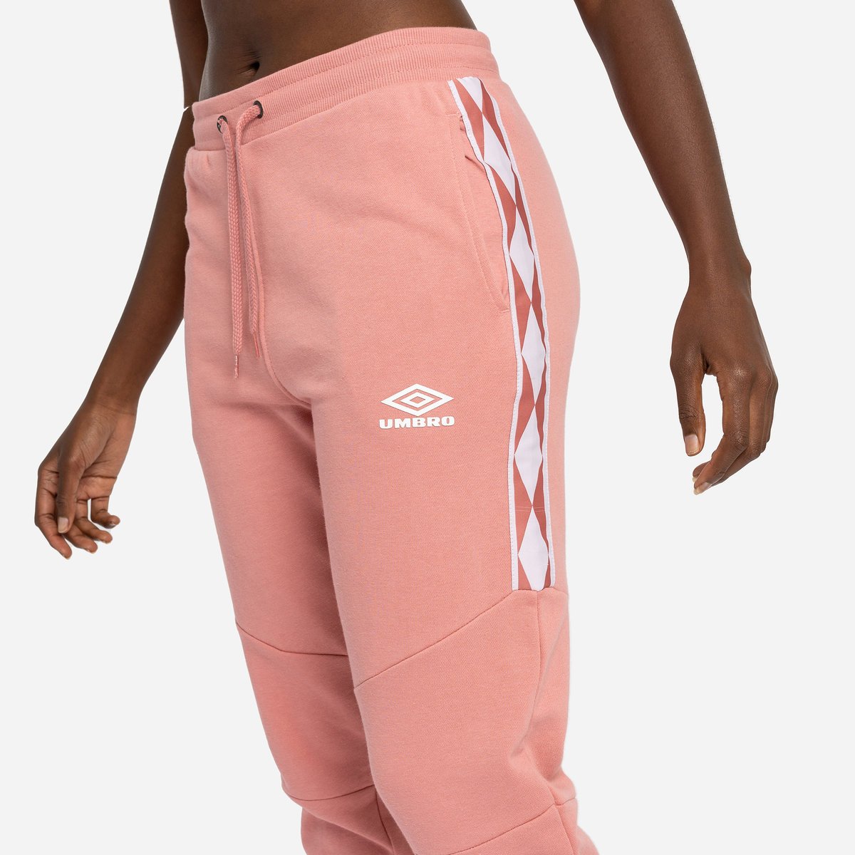 Umbro Diamond Taped Jog Pant Kadın Pantolonlar Pembe Beyaz | TR-18865