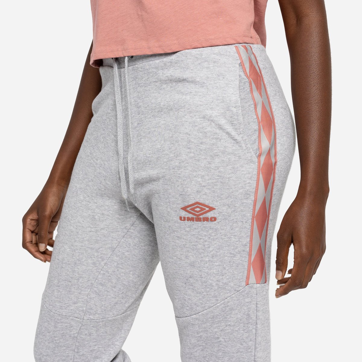 Umbro Diamond Taped Jog Pant Kadın Pantolonlar Gri Pembe | TR-93955