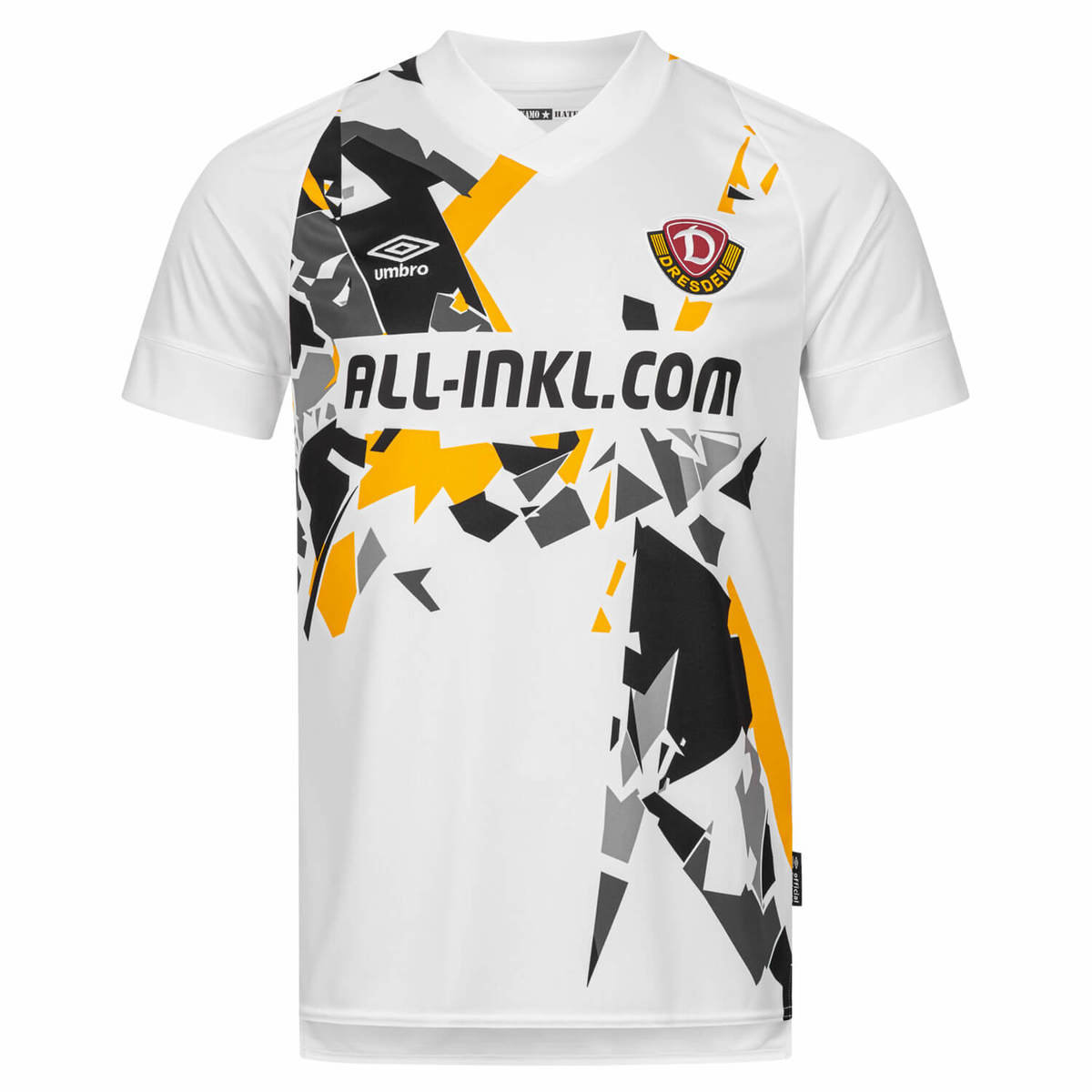 Umbro Dynamo Dresden 22/23 Away Jersey Junior Futbol Futbol Jersey Beyaz Siyah | TR-46009