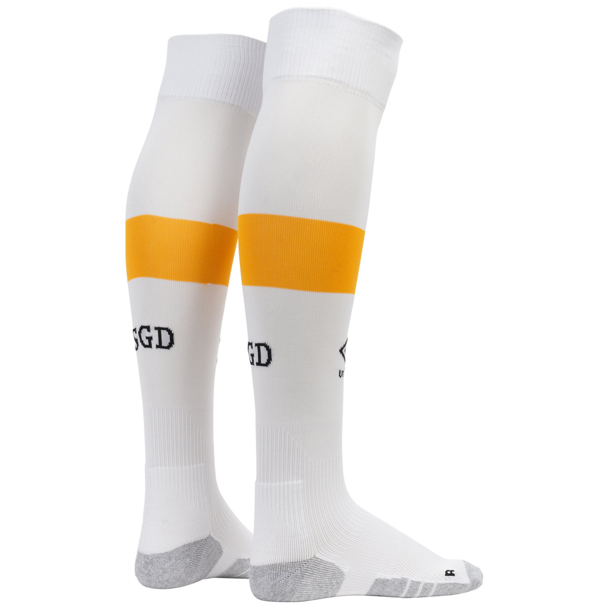 Umbro Dynamo Dresden 22/23 Away Sock Junior Futbol Futbol Çorapları Beyaz Sarı | TR-92593