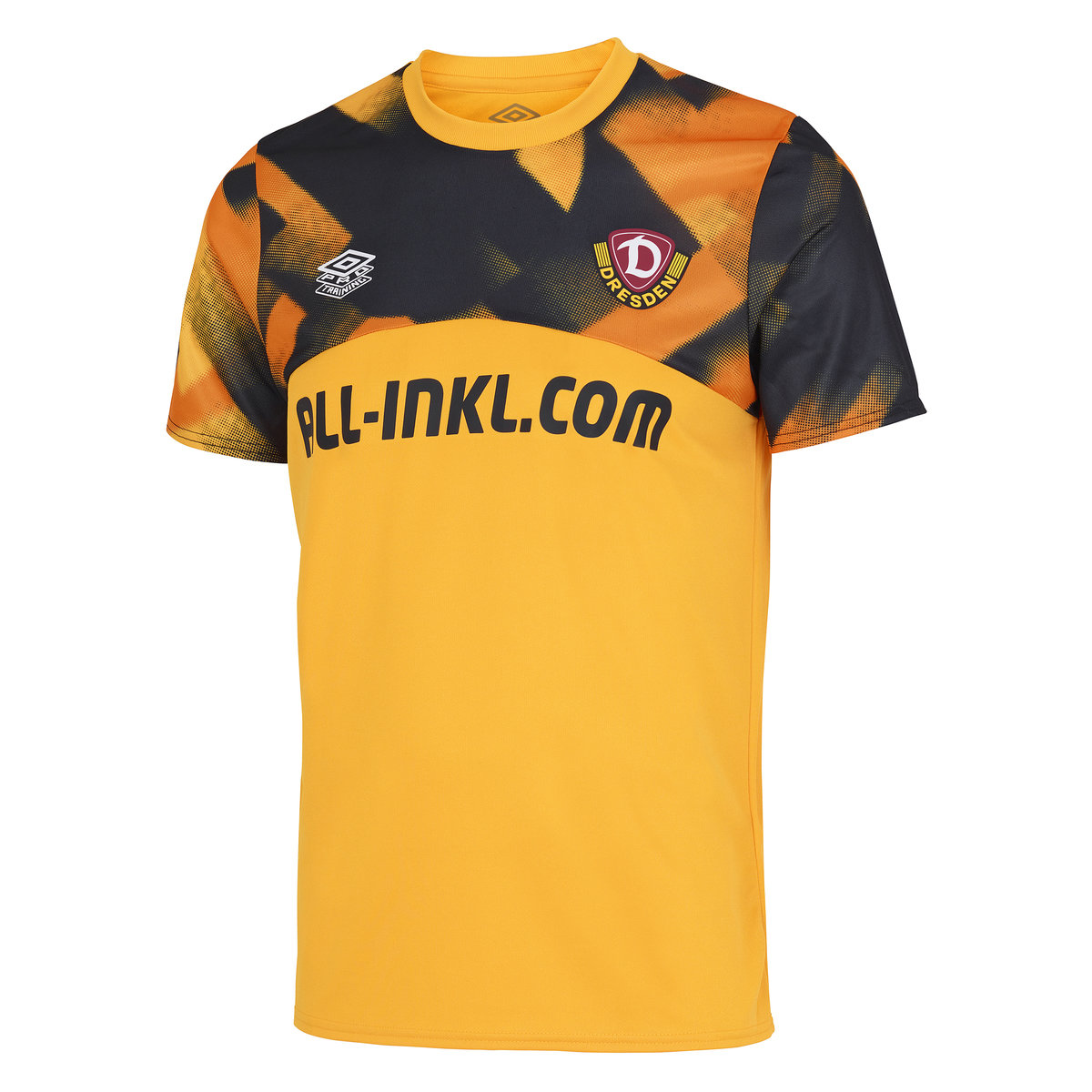 Umbro Dynamo Dresden 22/23 Warm Up Jersey Junior Futbol Futbol Jersey Sarı Siyah | TR-43517