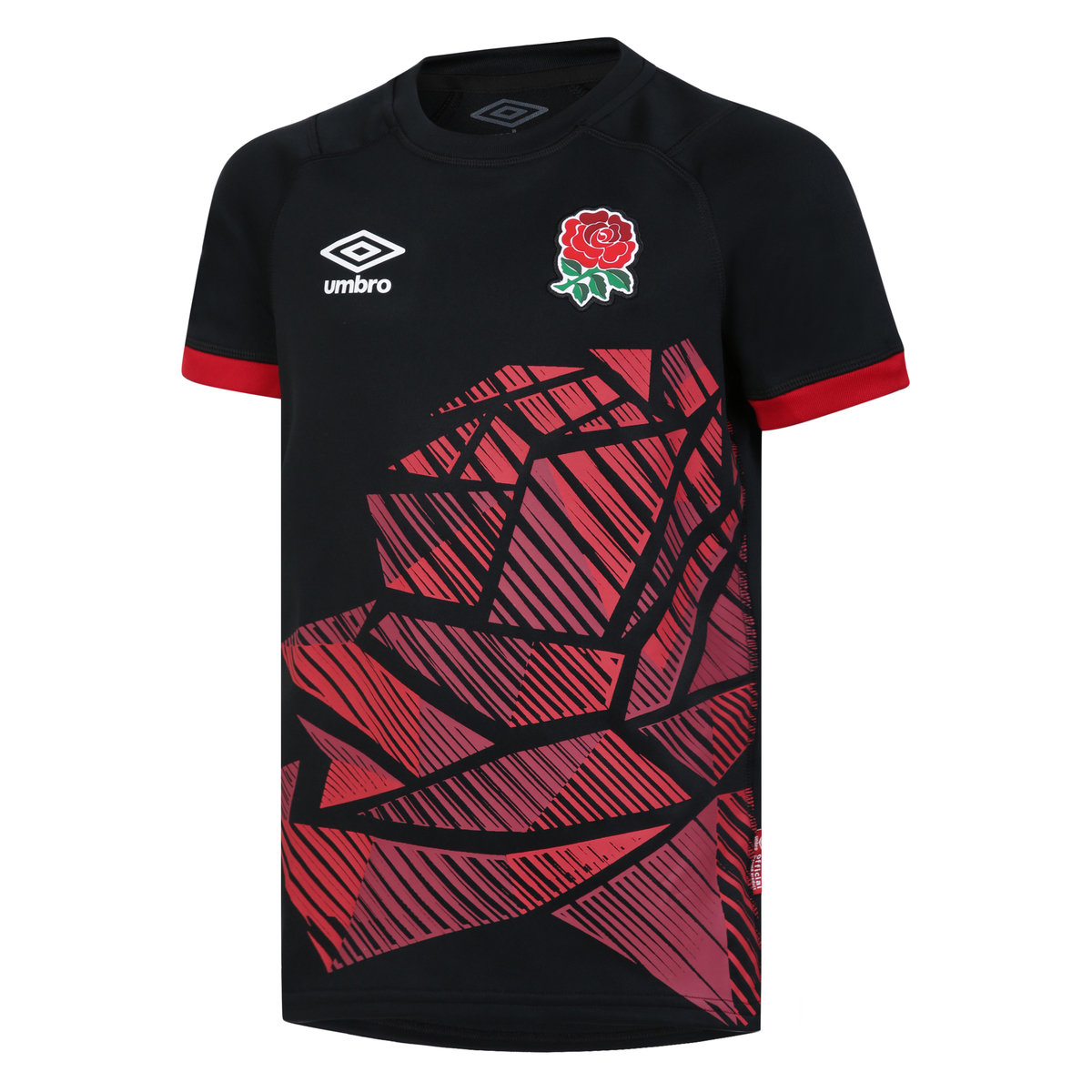 Umbro England Rugby 22/23 7S Alternate Replica Jersey Junior Futbol Şort Siyah Kırmızı | TR-47786