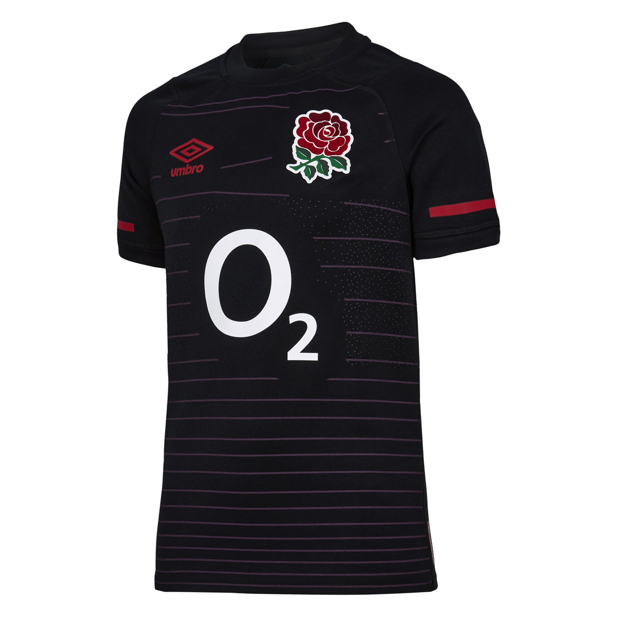 Umbro England Rugby 22/23 Alternate Pro Jersey Junior Futbol Jersey Siyah Kırmızı | TR-51651