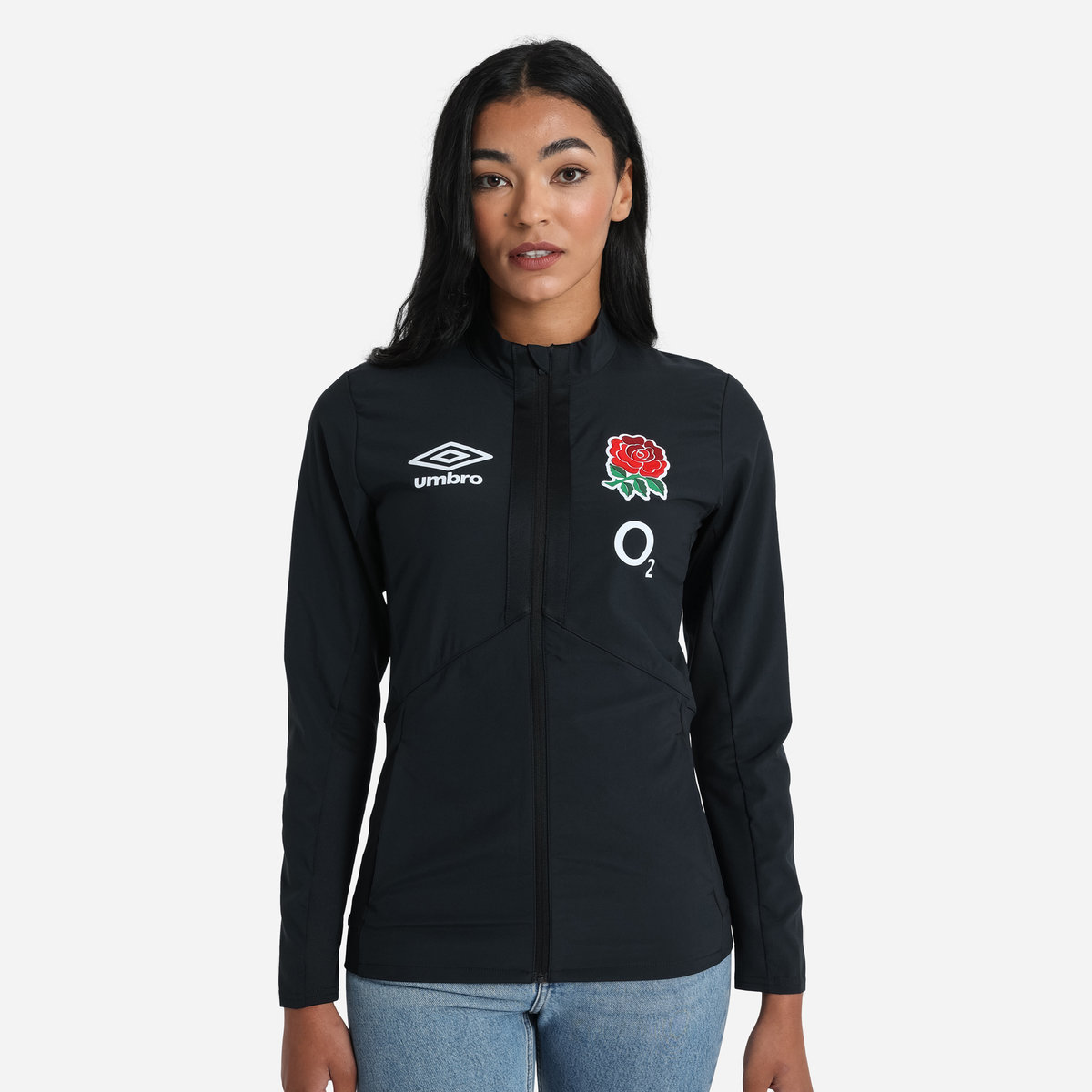 Umbro England Rugby 22/23 Anthem Jacket Futbol Ceket Siyah | TR-34888