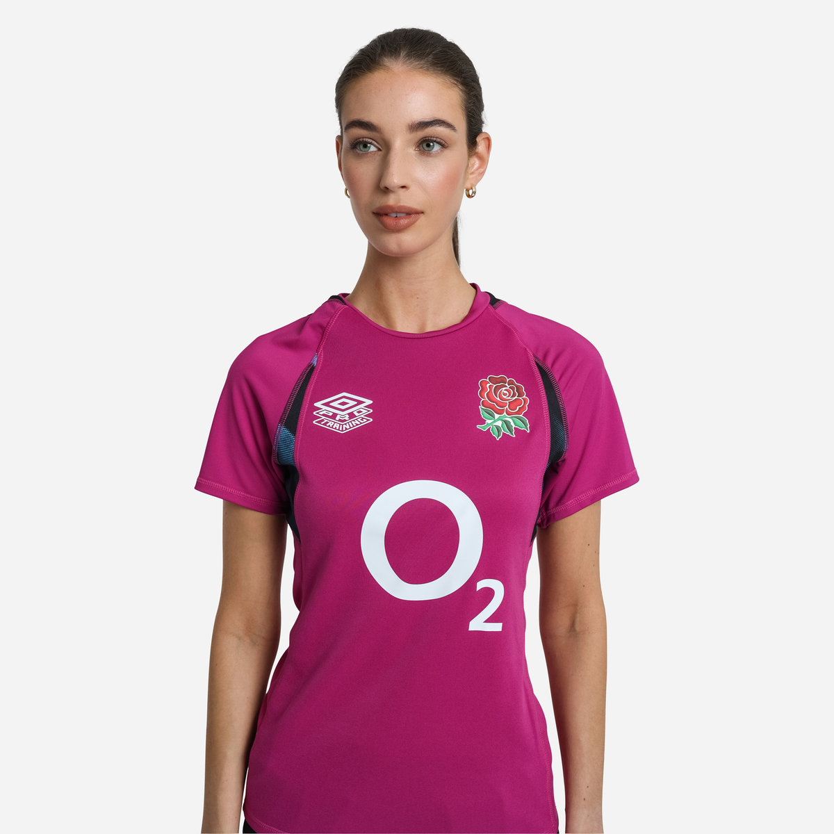 Umbro England Rugby 22/23 Antrenman Jersey Futbol Jersey Bordo Mavi Siyah | TR-14577