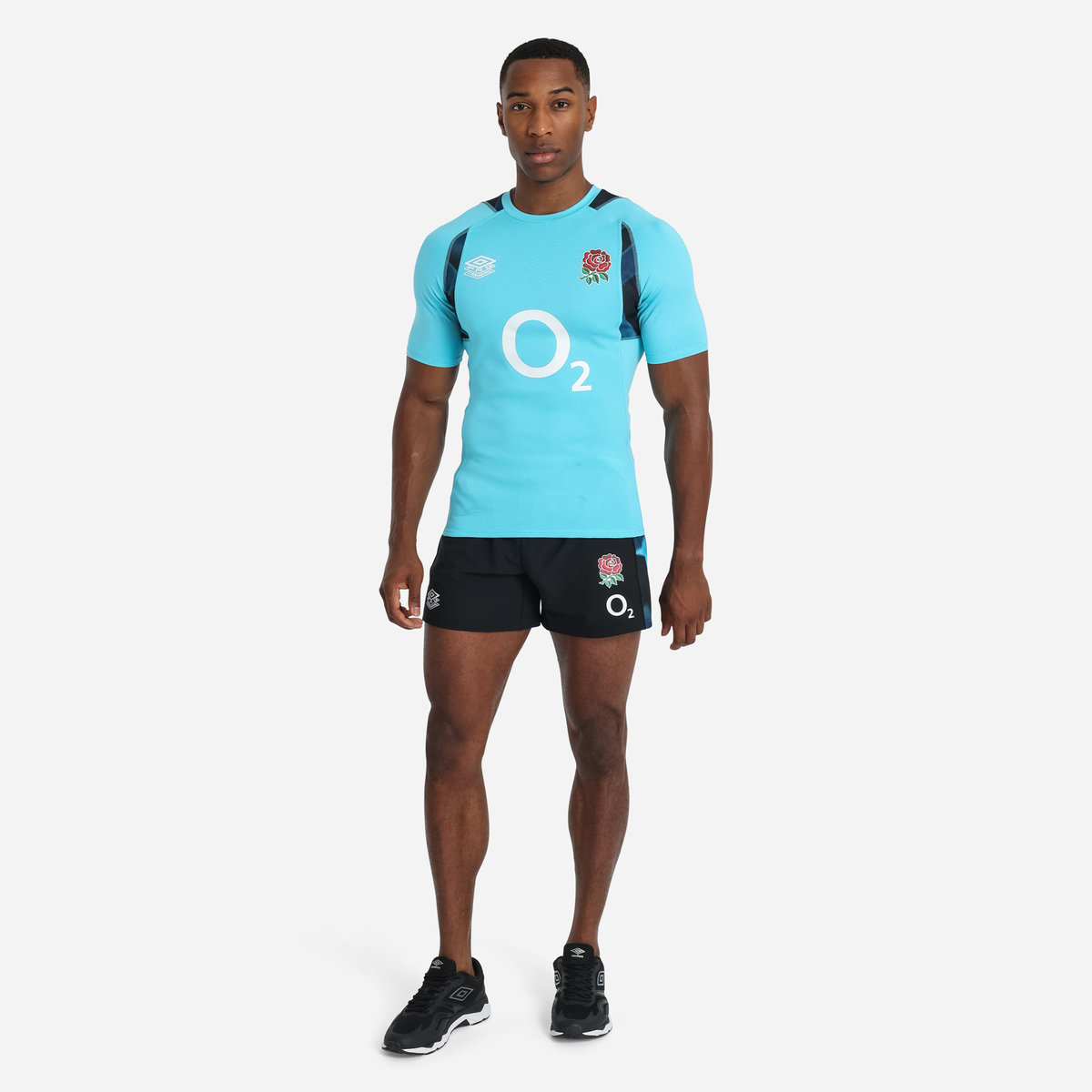 Umbro England Rugby 22/23 Antrenman Jersey Futbol Jersey Mavi Siyah | TR-89065