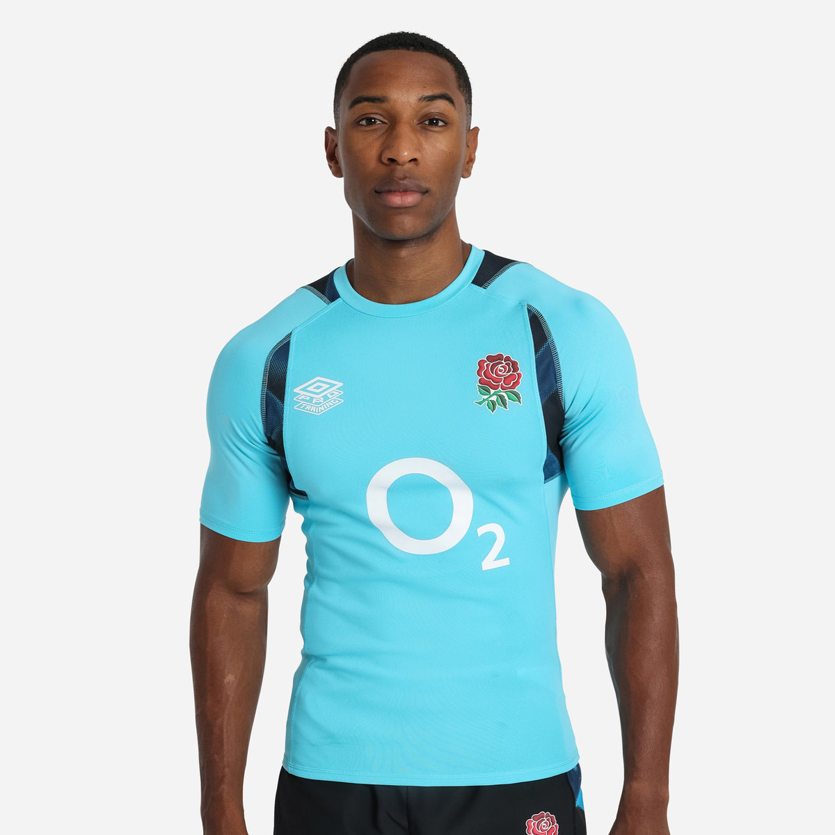 Umbro England Rugby 22/23 Antrenman Jersey Futbol Jersey Mavi Siyah | TR-89065