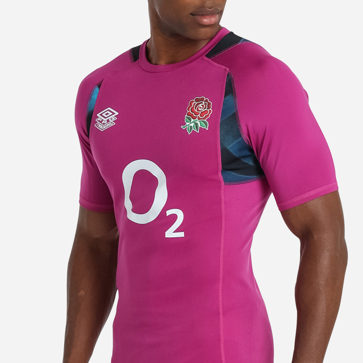 Umbro England Rugby 22/23 Antrenman Jersey Futbol Jersey Bordo Mavi Siyah | TR-97878