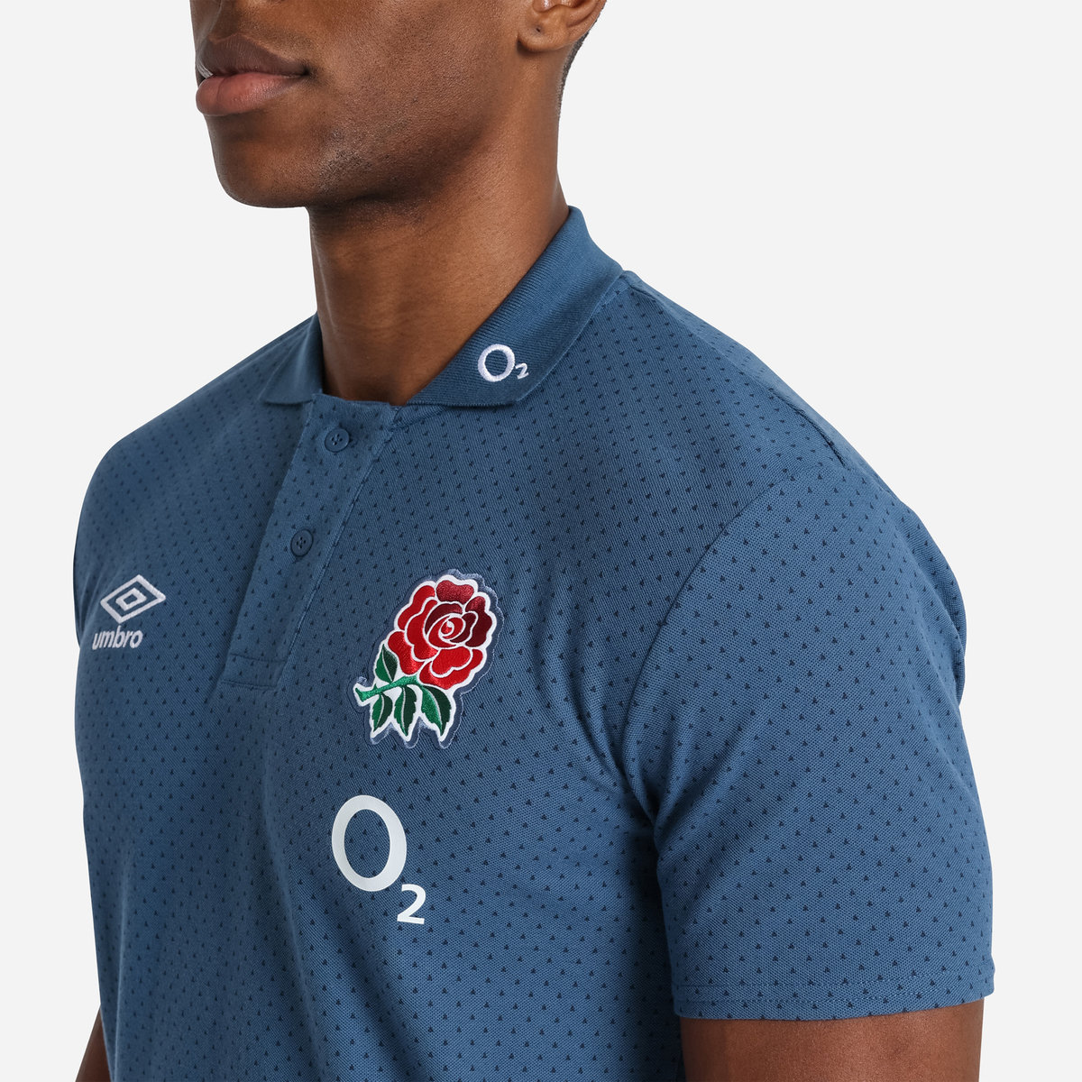 Umbro England Rugby 22/23 CVC Polo Futbol Pololar Mavi | TR-92286