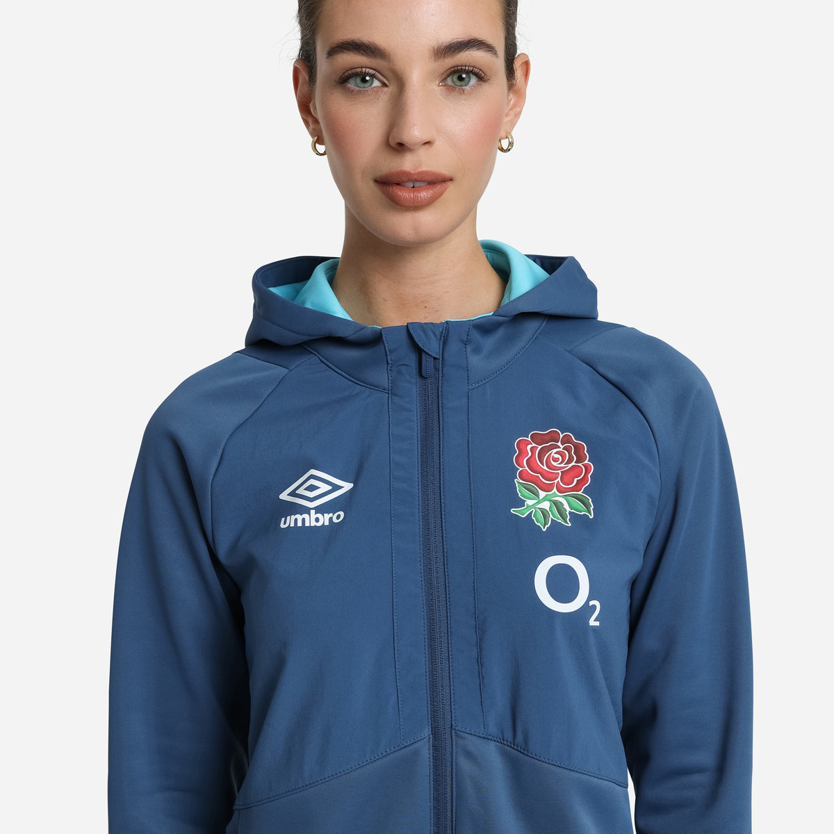 Umbro England Rugby 22/23 Full Zip Jacket Futbol Ceket Mavi | TR-70670