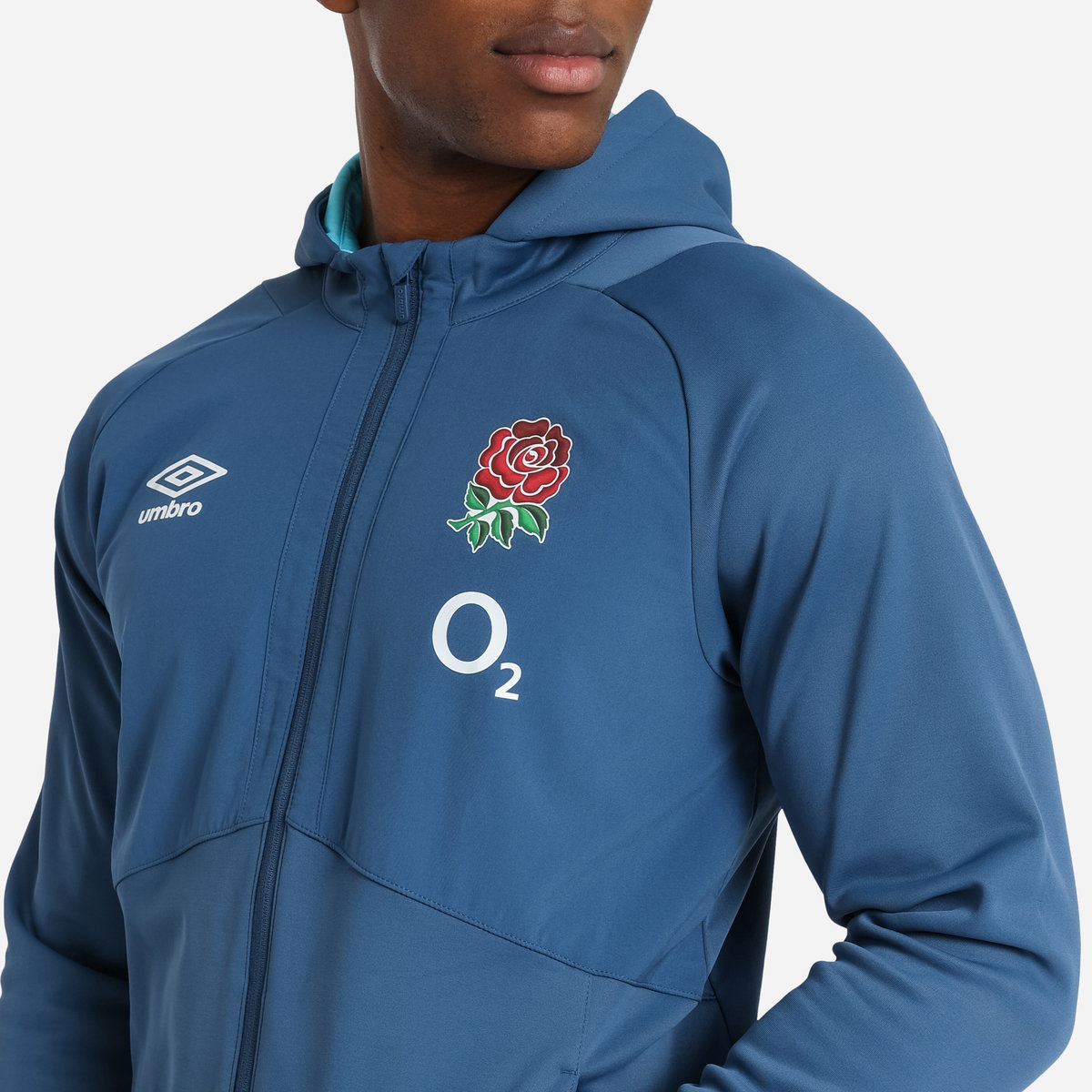 Umbro England Rugby 22/23 Full Zip Jacket Futbol Ceket Mavi | TR-87414