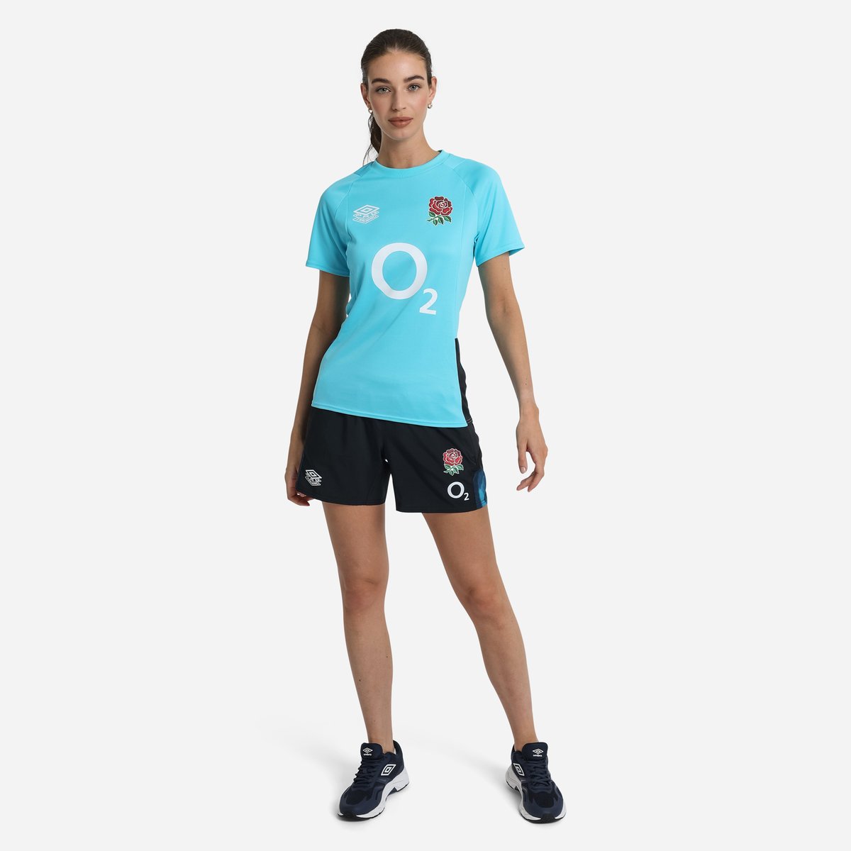 Umbro England Rugby 22/23 Gym Kısa Futbol Şort Siyah Mavi | TR-20803