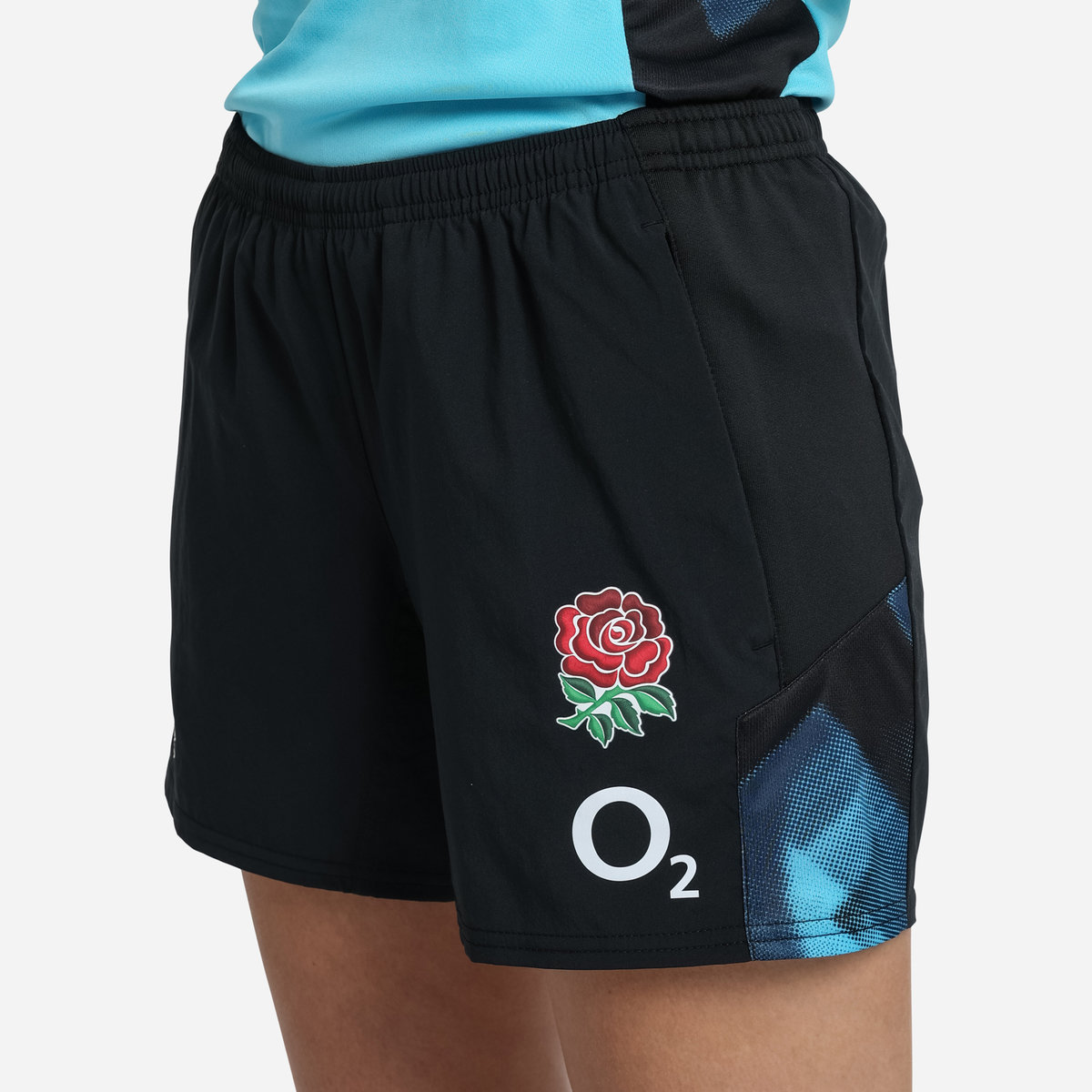 Umbro England Rugby 22/23 Gym Kısa Futbol Şort Siyah Mavi | TR-20803