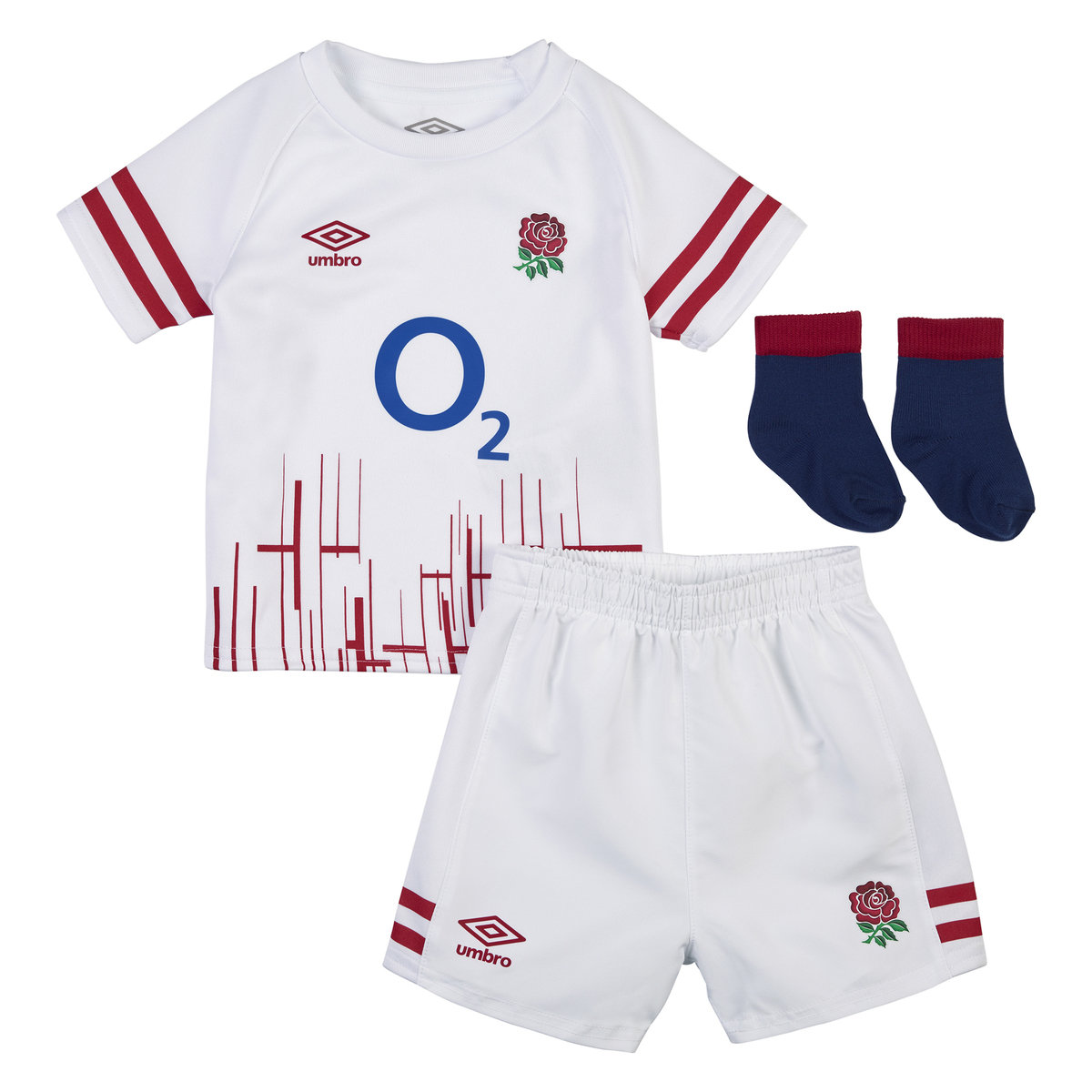 Umbro England Rugby 22/23 Home Baby Kit Futbol Rugby Beyaz Kırmızı Lacivert | TR-82981