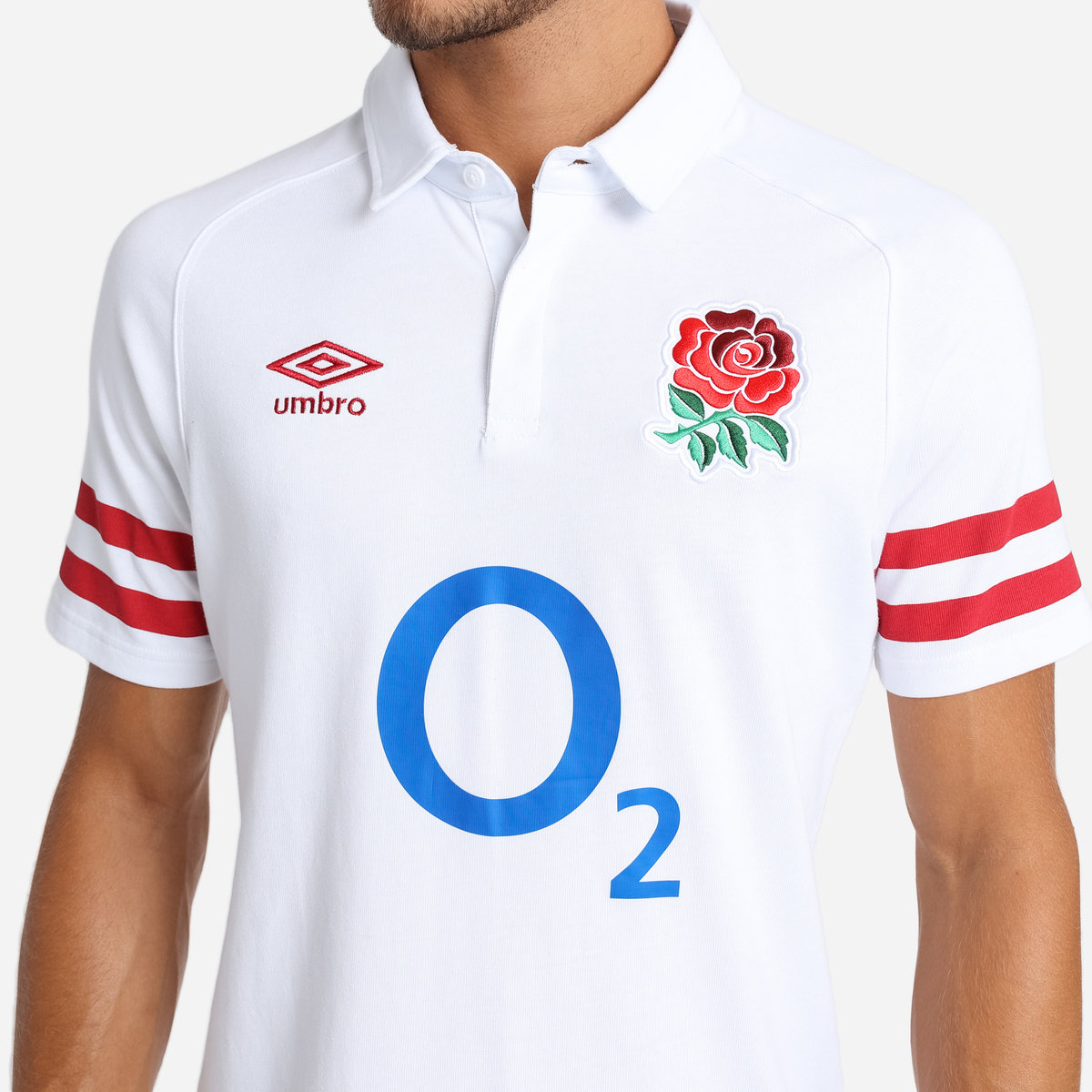 Umbro England Rugby 22/23 Home Klasik Jersey Futbol Jersey Beyaz Kırmızı | TR-25989