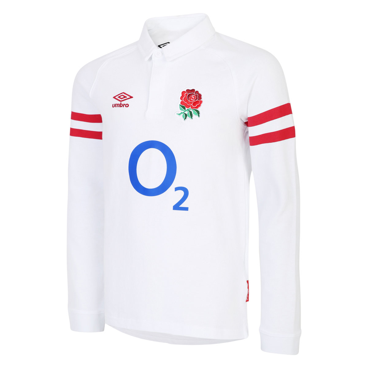 Umbro England Rugby 22/23 Home Klasik Jersey LS Junior Futbol Jersey Beyaz Kırmızı | TR-67783