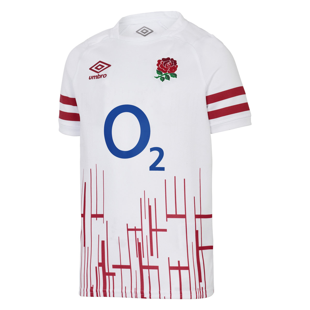 Umbro England Rugby 22/23 Home Pro Jersey Junior Futbol Jersey Beyaz Kırmızı | TR-75277