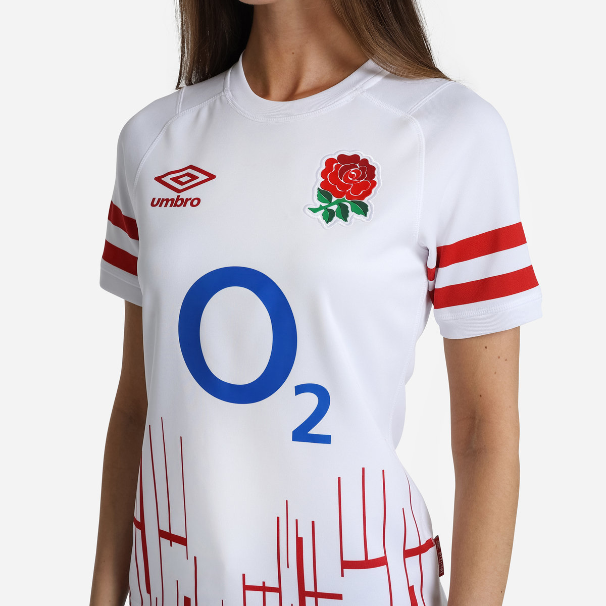 Umbro England Rugby 22/23 Home Replica Jersey Futbol Jersey Beyaz Kırmızı | TR-38381